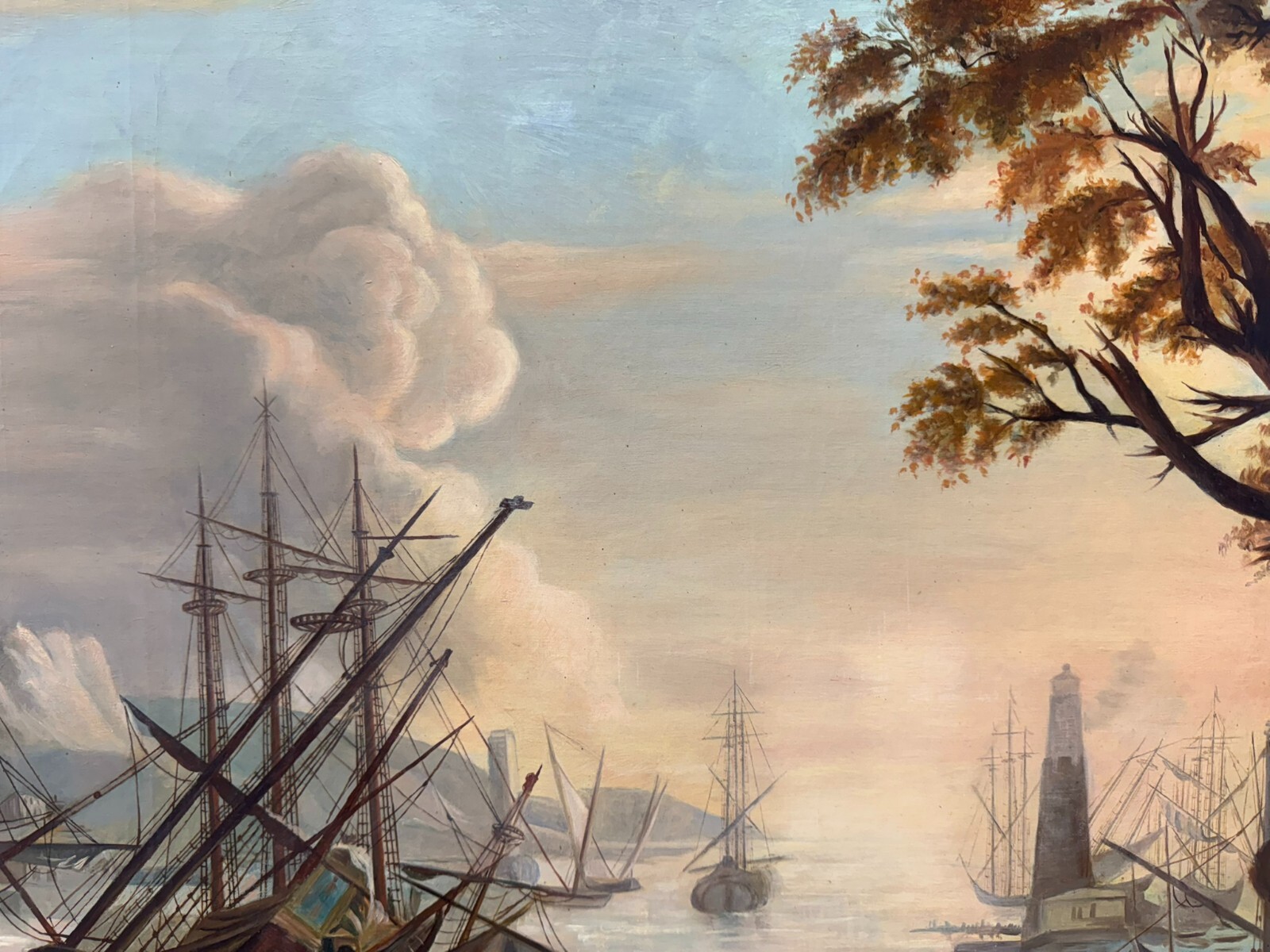 ANTIKES ÖLGEMÄLDE UM 1840 NACH SALVATOR ROSA LA MARINA BIANCHINI FIRENZE – Bild 12