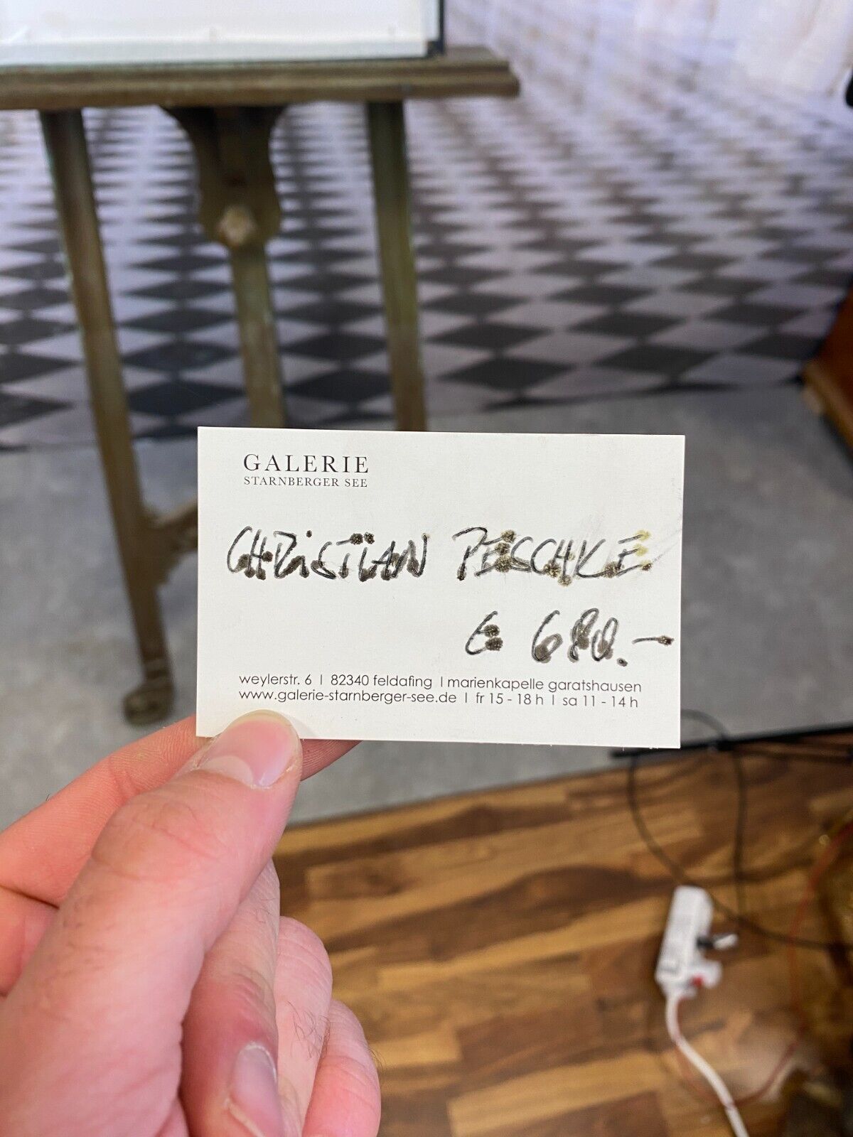 Christian PESCHKE (1946-2017) KREIDE ZEICHNUNG AUF PAPIER GERAHMT – Bild 11