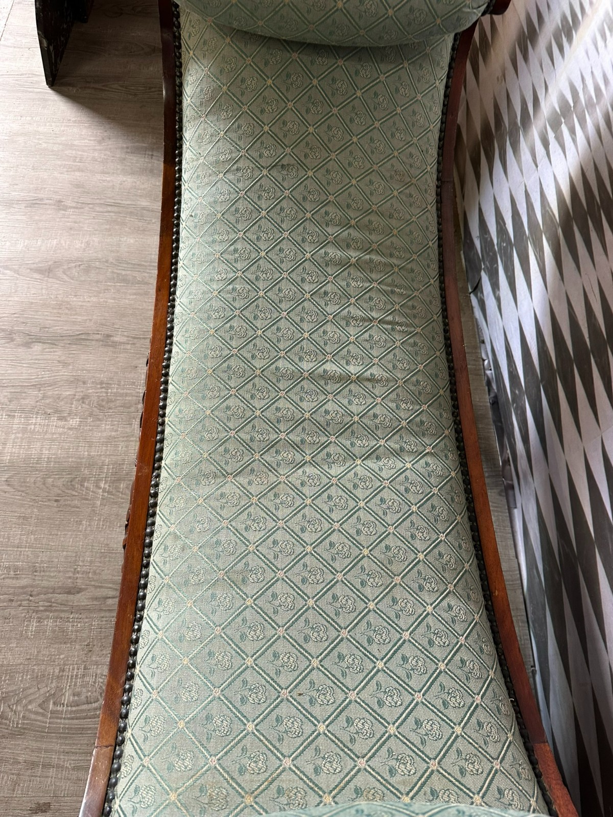 GROSSE GONDEL BANK SCHERENSTUHL MAHAGONI STIL MÖBEL 20 TES – Bild 9