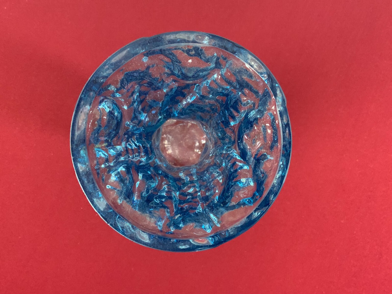 MUNDGEBLASENE VASE AUS GLAS HANDARBEIT 25,5cm HOCH 1,1kg – Bild 4