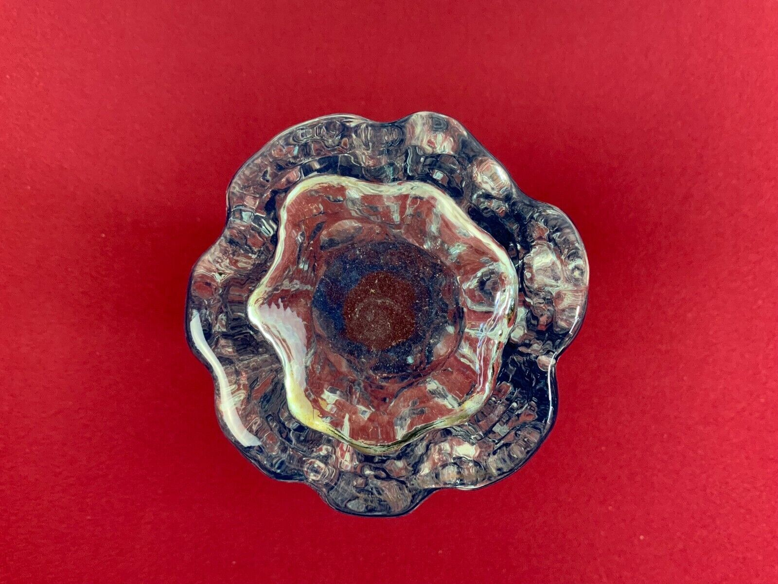 MUNDGEBLASENE VASE AUS GLAS HANDARBEIT 25,5cm HOCH 1,1kg – Bild 8