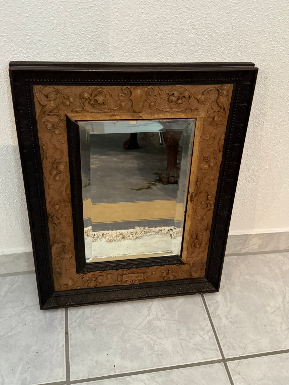 KOMPLETT HANDGESCHNITZTER WANDSPIEGEL SPIEGEL PRUNKSPIEGEL