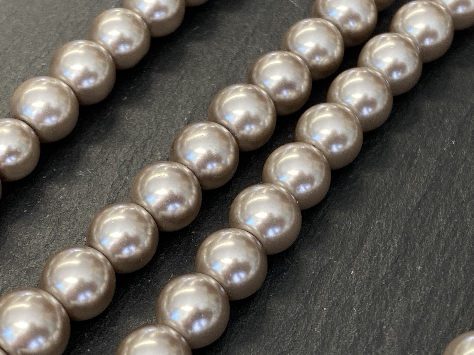 HALSKETTE PERLENKETTE KETTE PERLE PERLEN KUNSTPERLEN 0,8cm – Bild 12