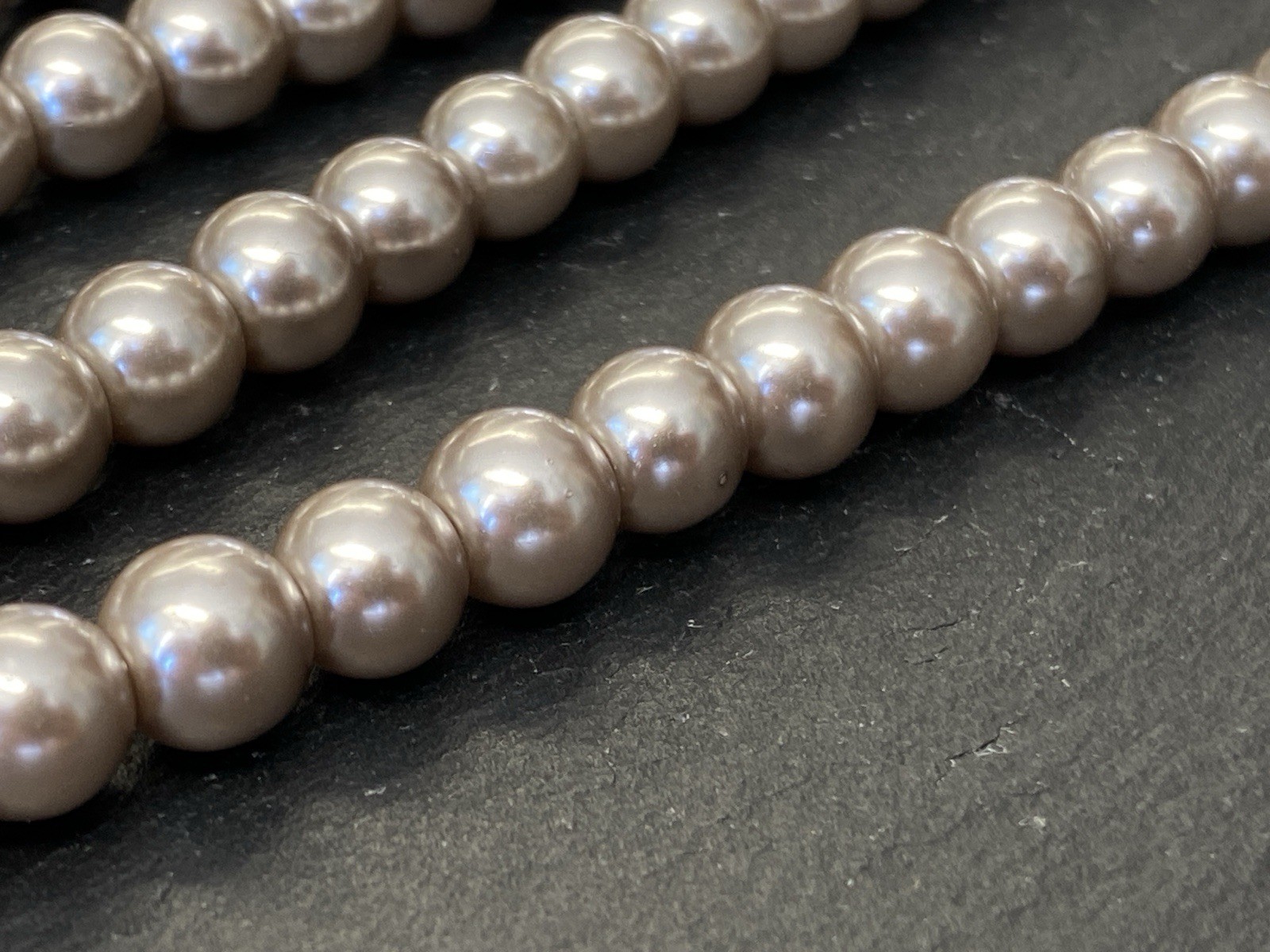 HALSKETTE PERLENKETTE KETTE PERLE PERLEN KUNSTPERLEN 0,8cm – Bild 13