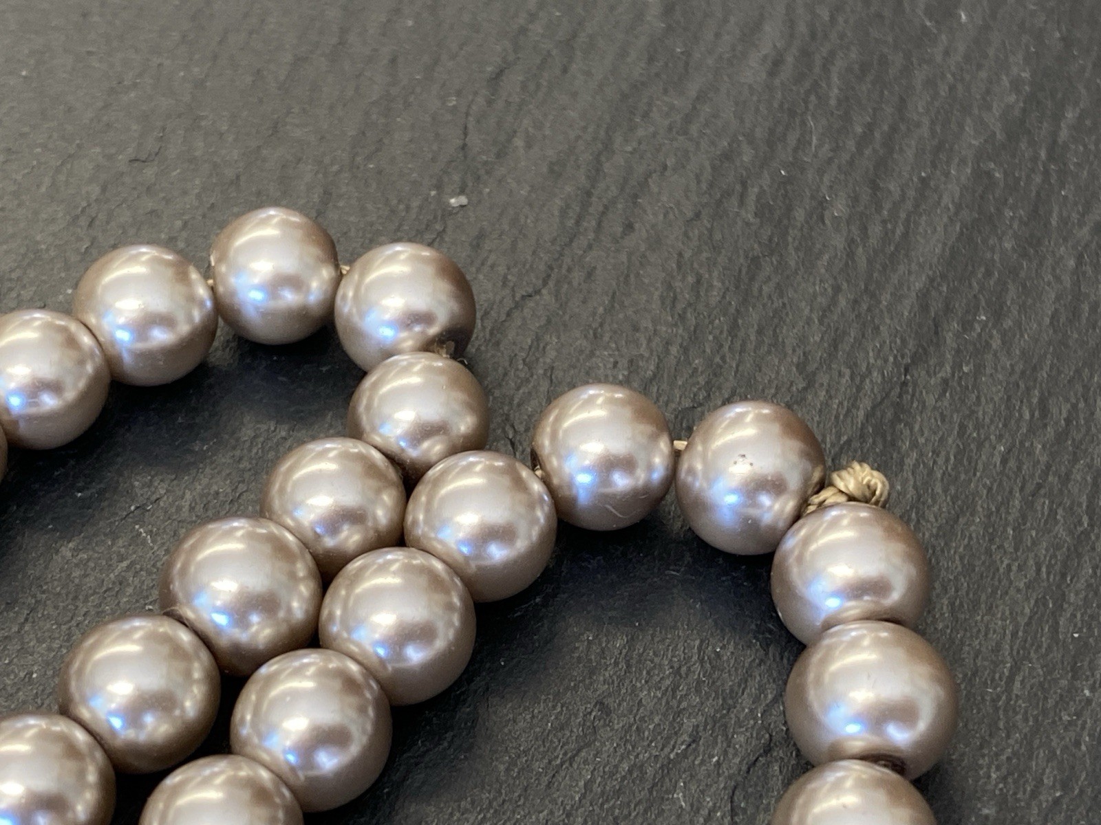 HALSKETTE PERLENKETTE KETTE PERLE PERLEN KUNSTPERLEN 0,8cm – Bild 6