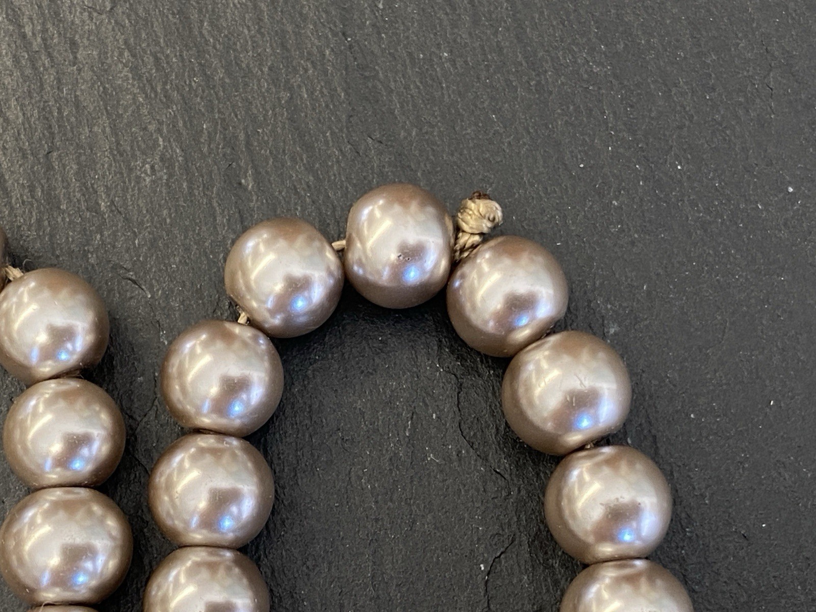 HALSKETTE PERLENKETTE KETTE PERLE PERLEN KUNSTPERLEN 0,8cm – Bild 8