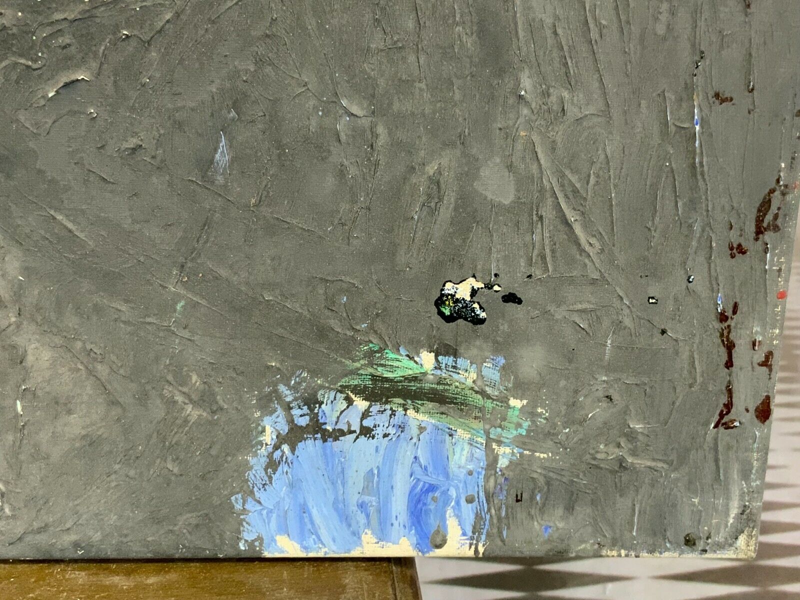 ABSTRAKTES ACRYLGEMÄLDE GEMÄLDE GROSSFORMAT 80x100cm Waldemar KUFNER (1940-2016) – Bild 6