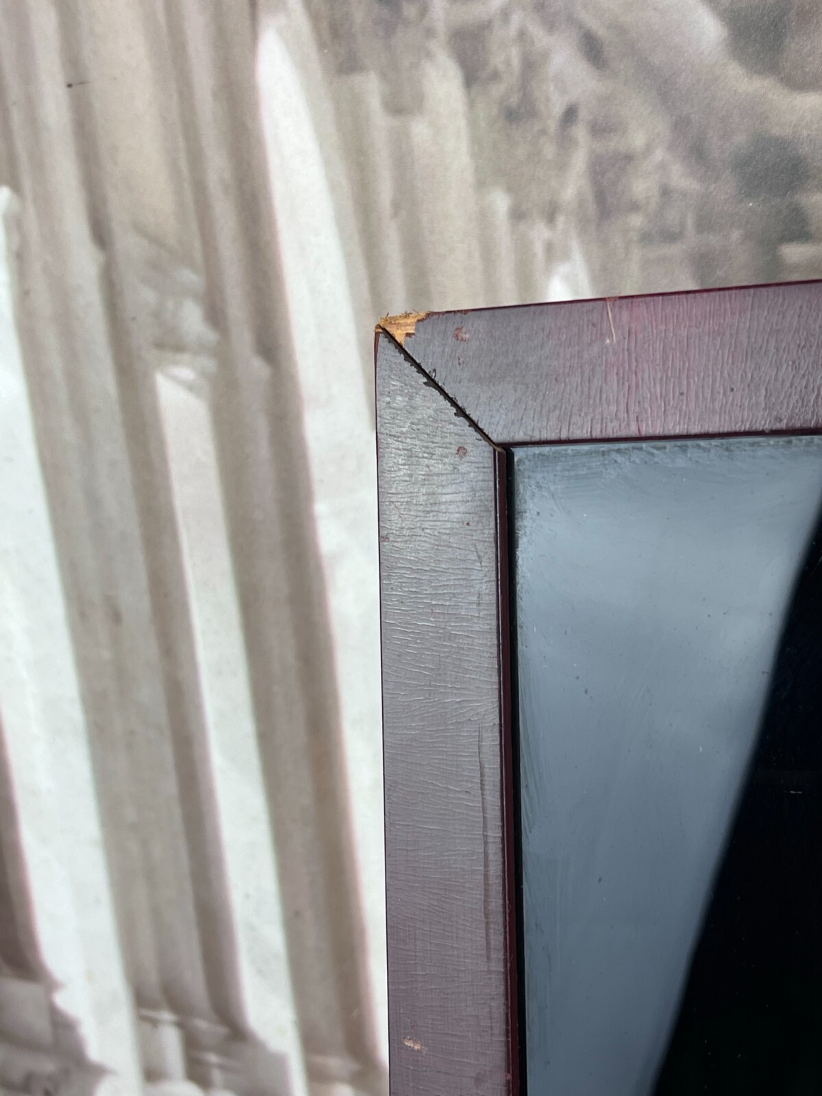 ANTIKES STICKBILD UM 1800 SEIDE HAUS AM FLUSS MIT PERSONEN – Bild 11