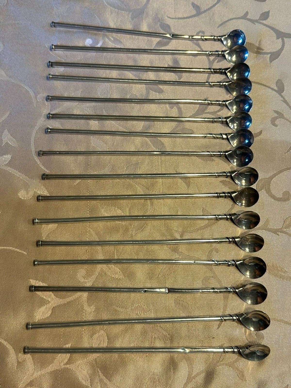 SET 17x LÖFFEL LANGE LÖFFELCHEN AUS STERLING SILBER 925 LATTE MACCHIATO