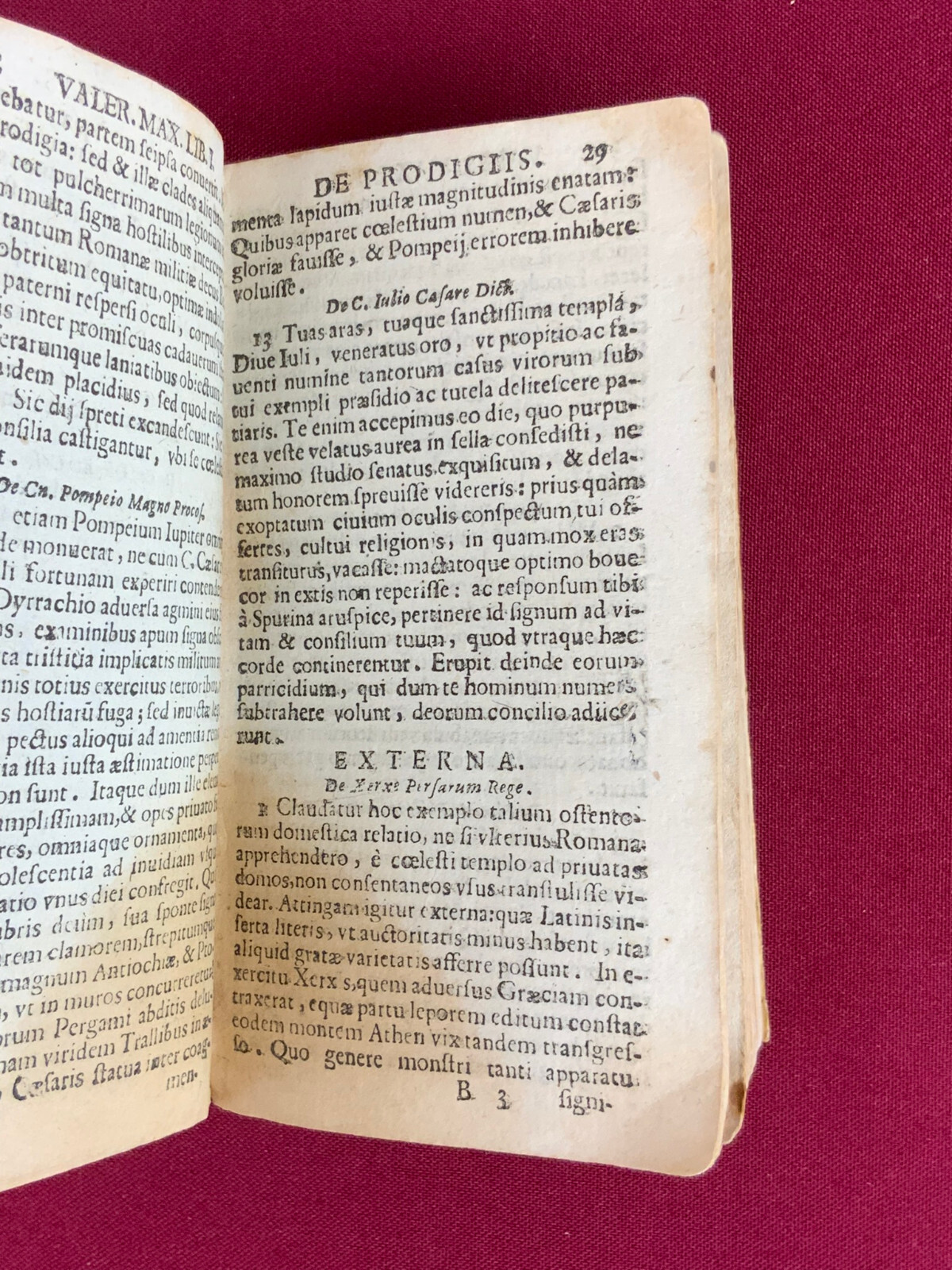 Antikes Buch von 1678 auf Latein Valerii Maximi – Bild 15
