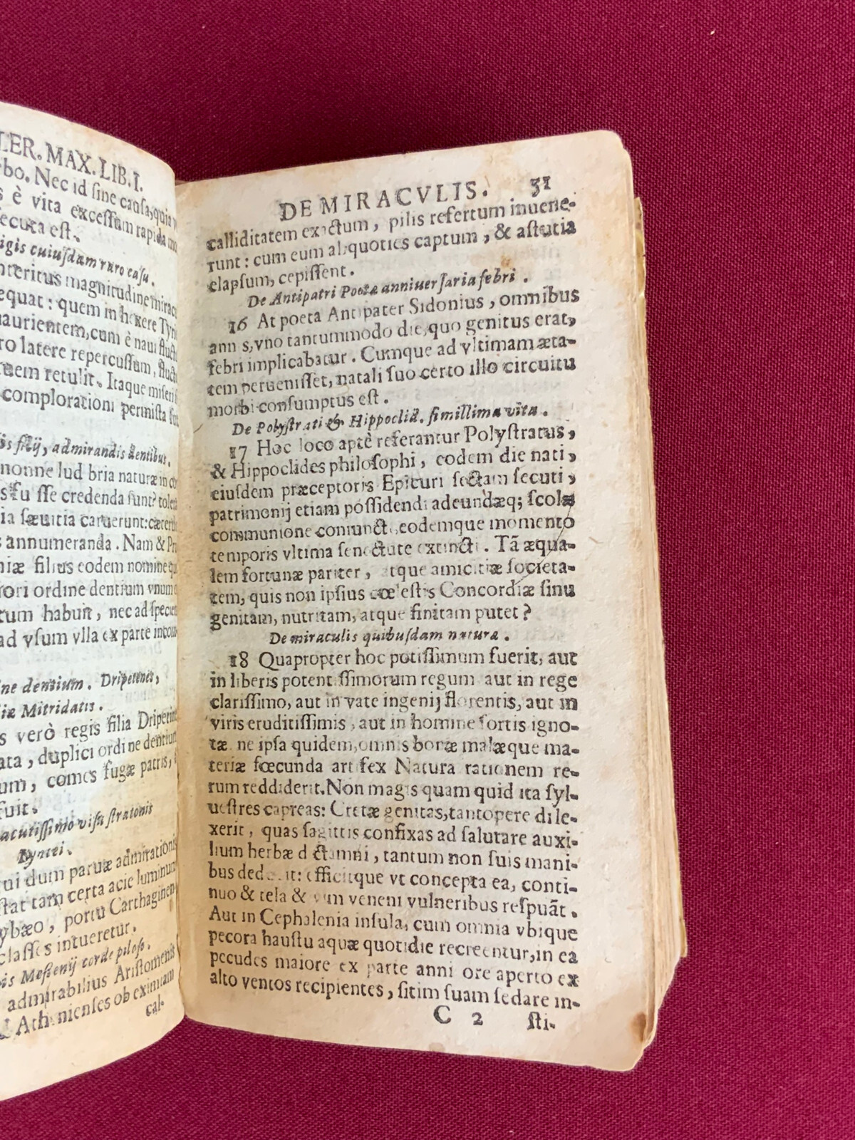 Antikes Buch von 1678 auf Latein Valerii Maximi – Bild 16