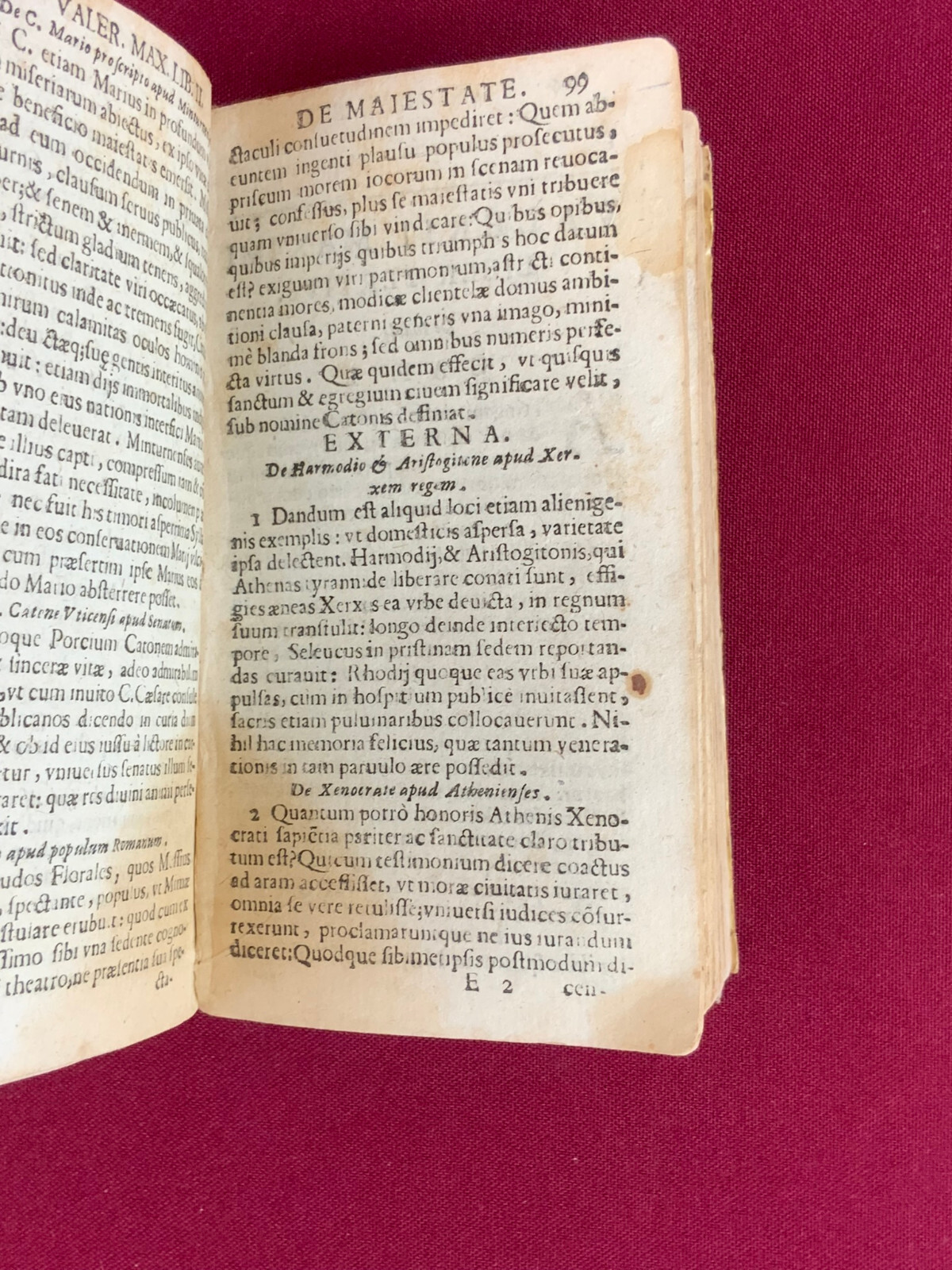 Antikes Buch von 1678 auf Latein Valerii Maximi – Bild 17