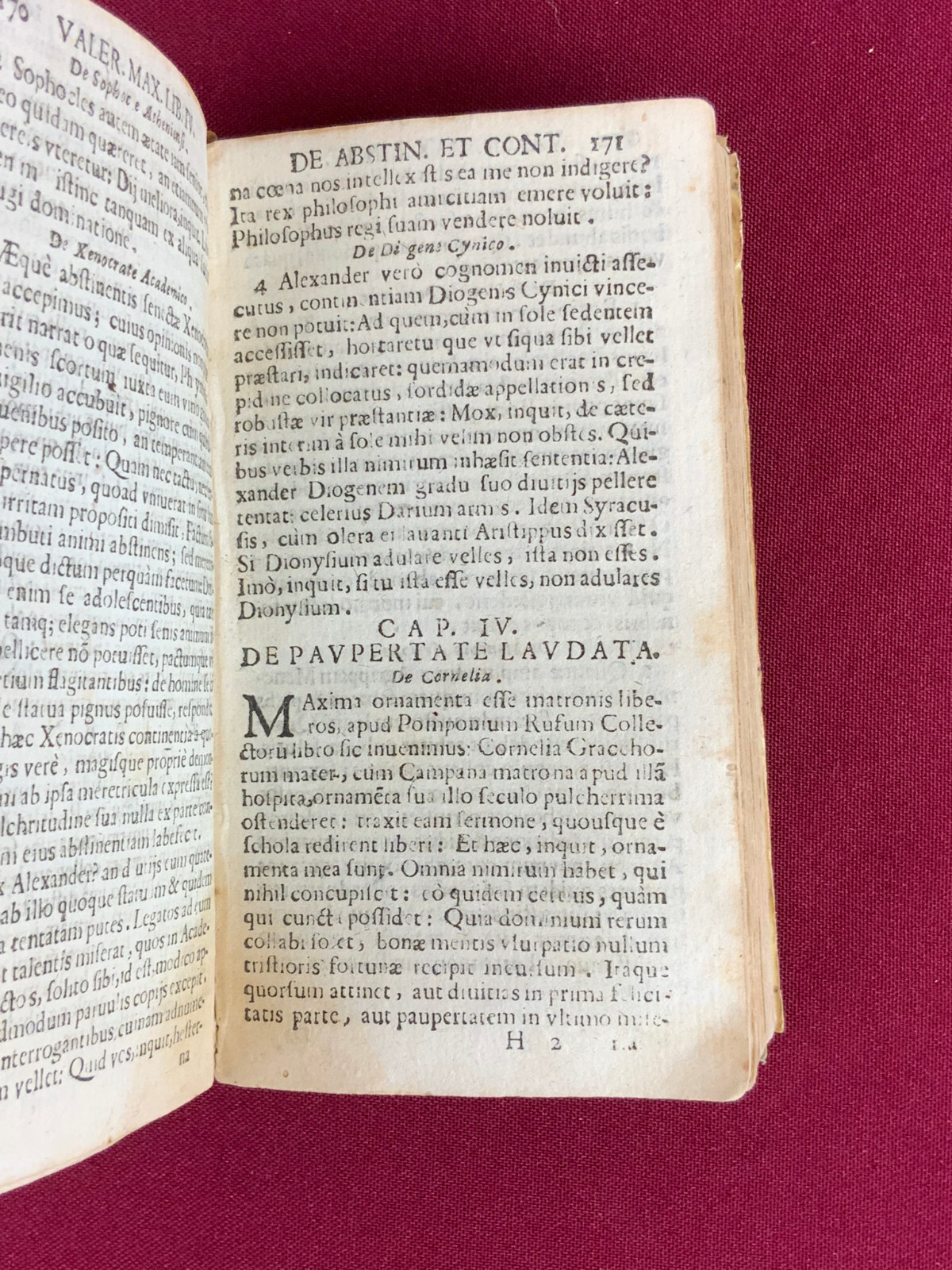 Antikes Buch von 1678 auf Latein Valerii Maximi – Bild 19