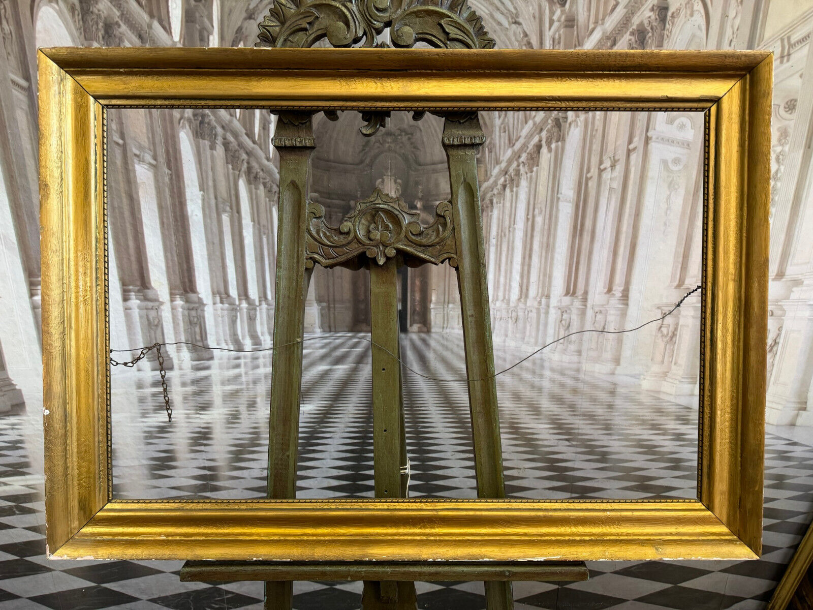 ALTER RAHMEN FÜR GEMÄLDE BILDERRAHMEN 72x103cm FALZ 60,8x91cm