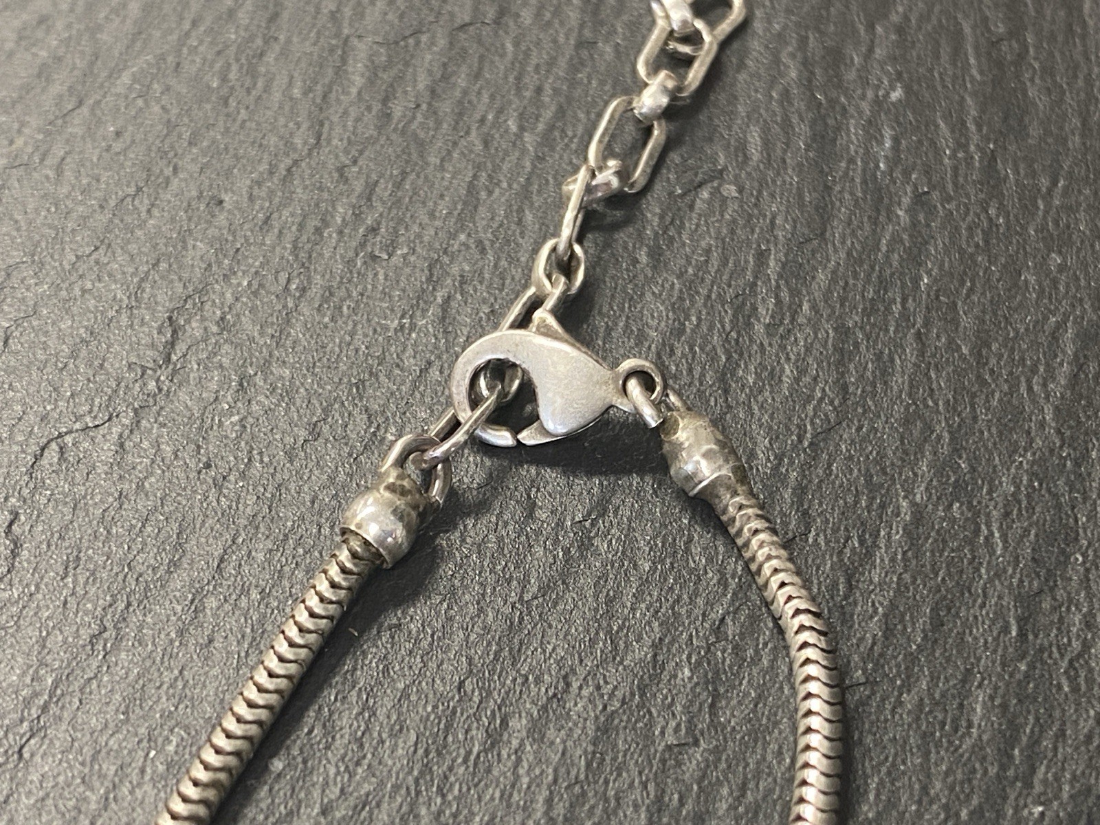 HALSKETTE MIT ANHÄNGER KETTE PERLMUTT 925 STERLING SILBER – Bild 11