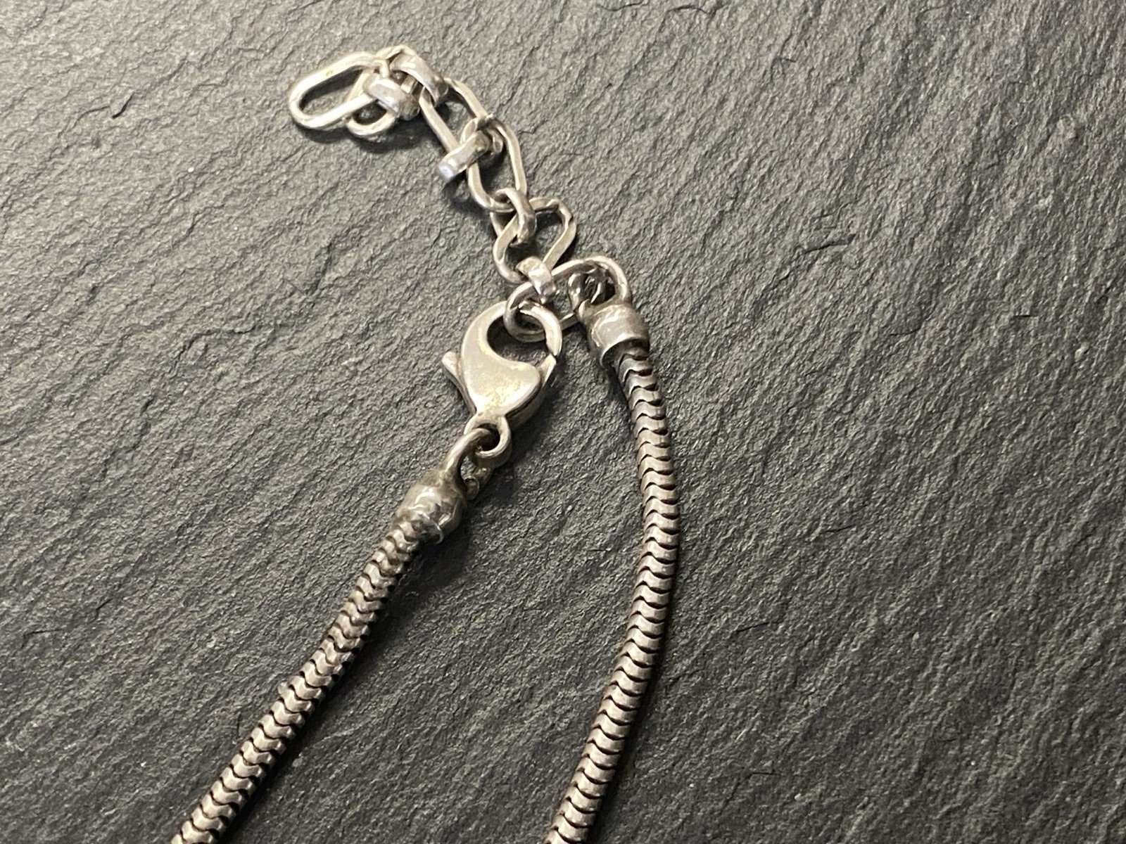 HALSKETTE MIT ANHÄNGER KETTE PERLMUTT 925 STERLING SILBER – Bild 6