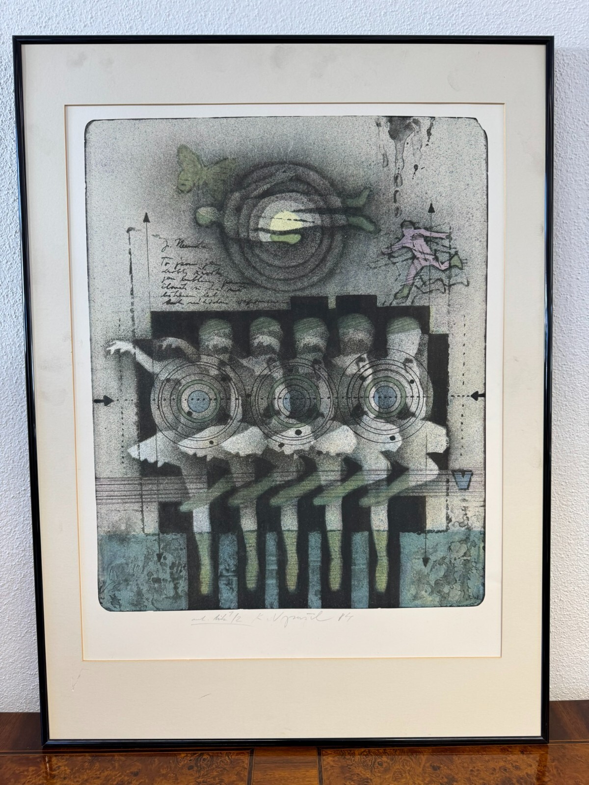 Karel VYSUSIL (1926-2014)SIGNIERTE LITHOGRAFIE IN PASSEPARTOUT GERAHMT