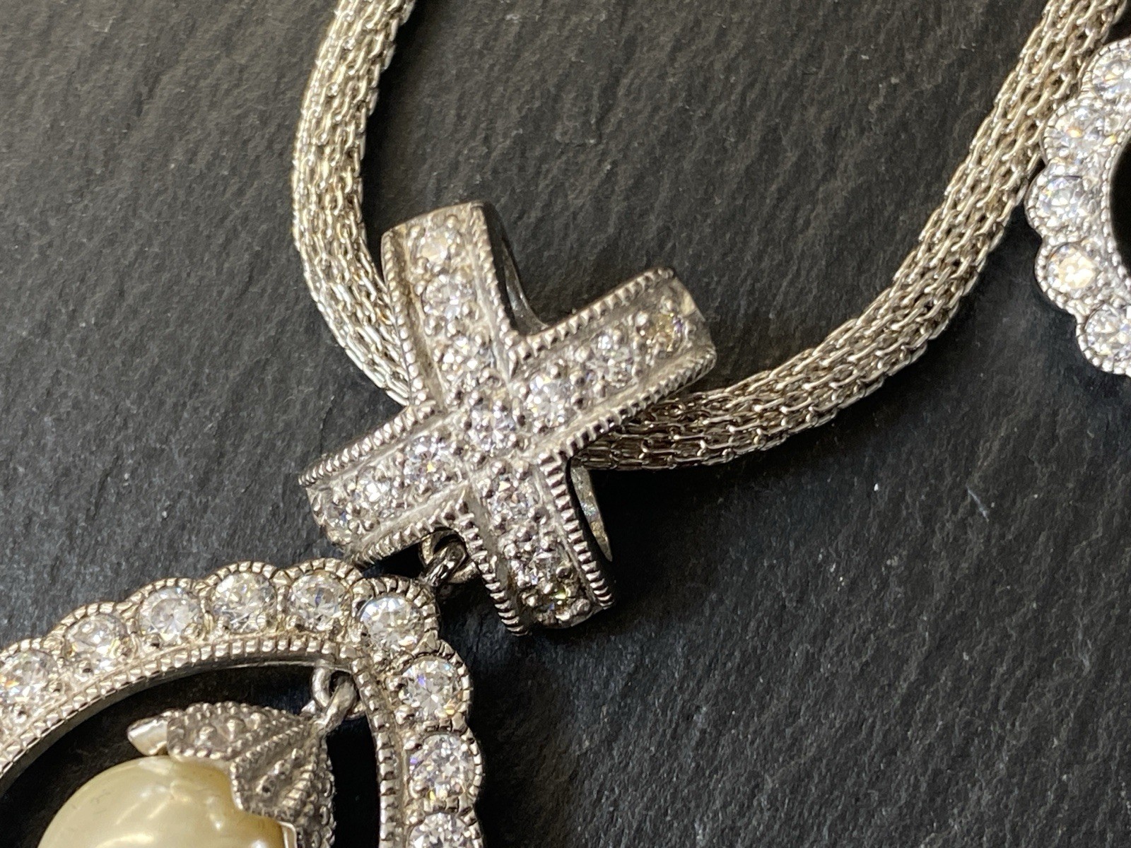 SCHMUCKSET SCHMUCK SET MODESCHMUCK 925 STERLING SILBER GLAS KUNSTPERLEN PERLEN – Bild 15