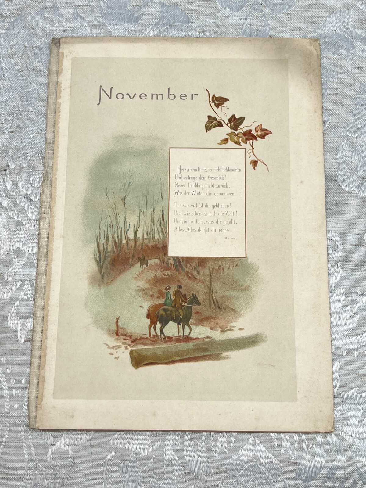 Konvolut Poesieblätter aus der Zeit um 1900 Jugendstil 48 Blätter – Bild 19