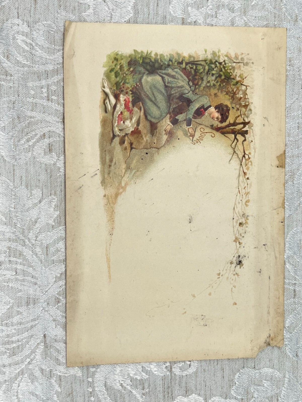 Konvolut Poesieblätter aus der Zeit um 1900 Jugendstil 48 Blätter – Bild 8