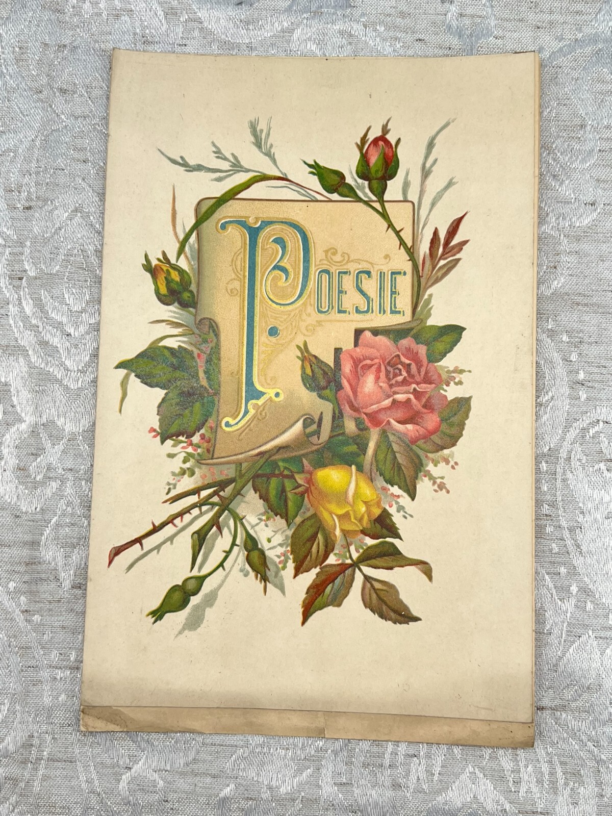 Konvolut Poesieblätter aus der Zeit um 1900 Jugendstil 48 Blätter