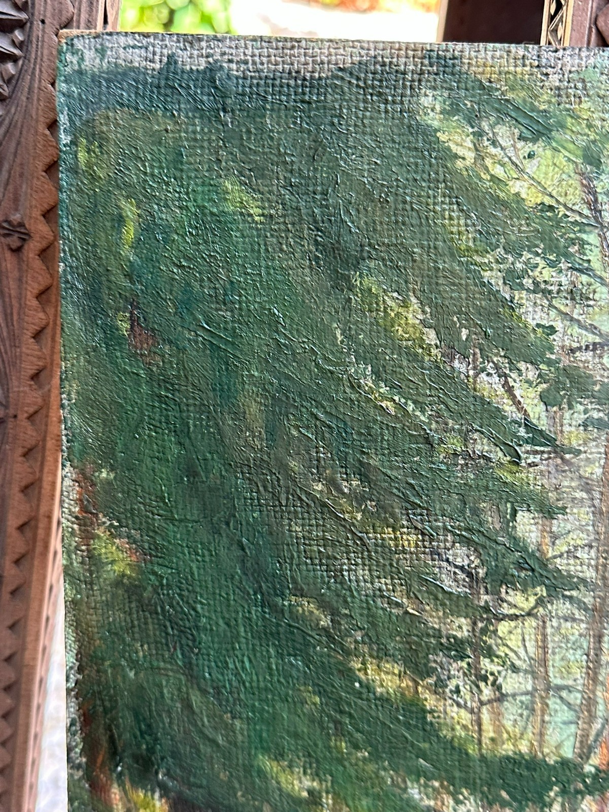 ÖLGEMÄLDE GEMÄLDE FLUSS IM WALD LANDSCHAFT WOHL RICHARD MUND – Bild 4