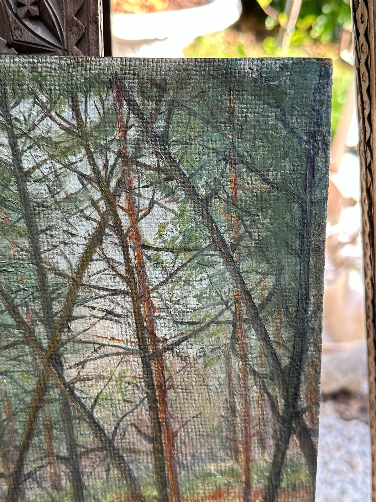 ÖLGEMÄLDE GEMÄLDE FLUSS IM WALD LANDSCHAFT WOHL RICHARD MUND – Bild 5