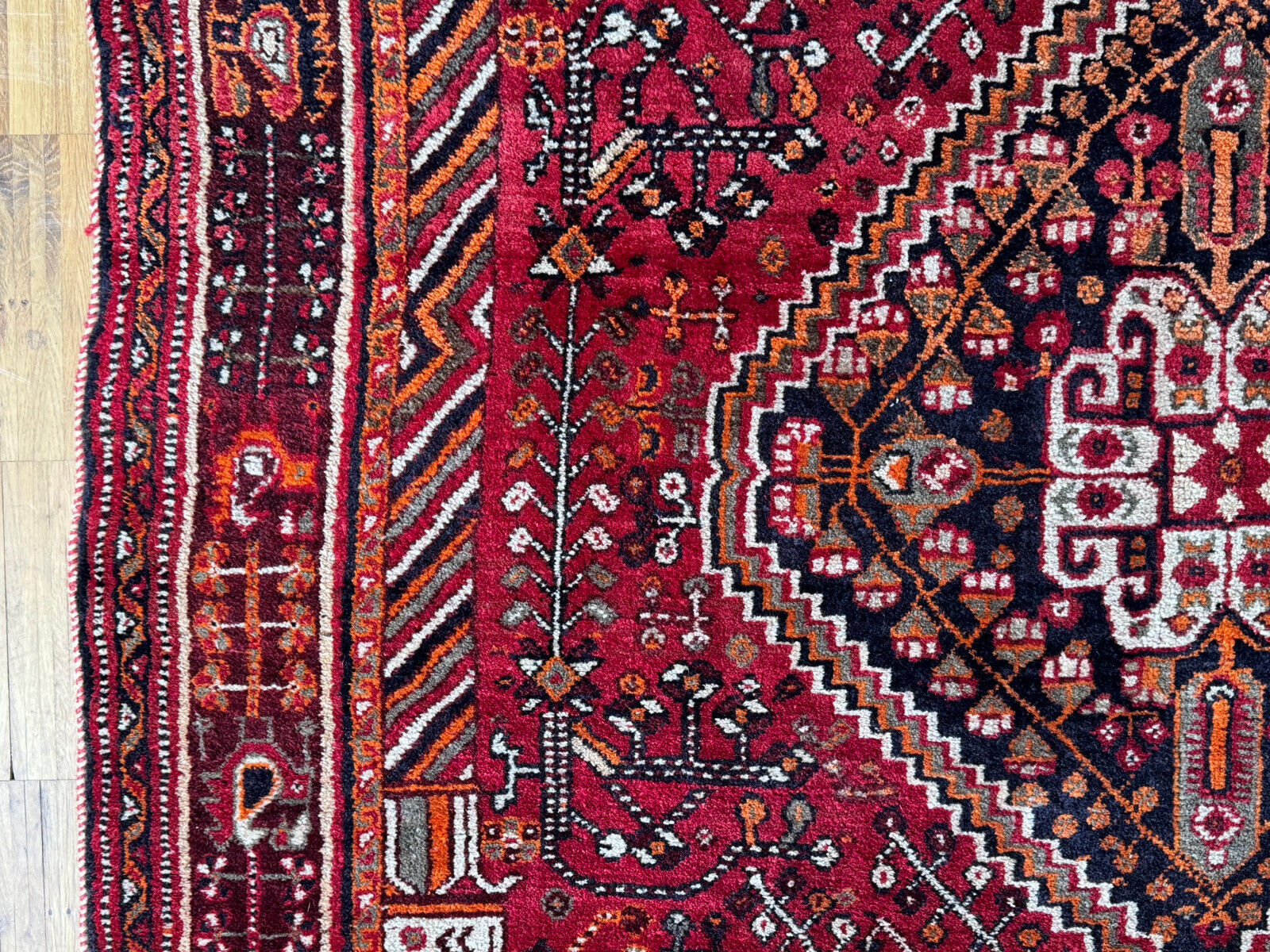 ALTER ORIENTTEPPICH TEPPICH AUS WOLLE HANDGEKNÜPFT 245x158cm – Bild 11