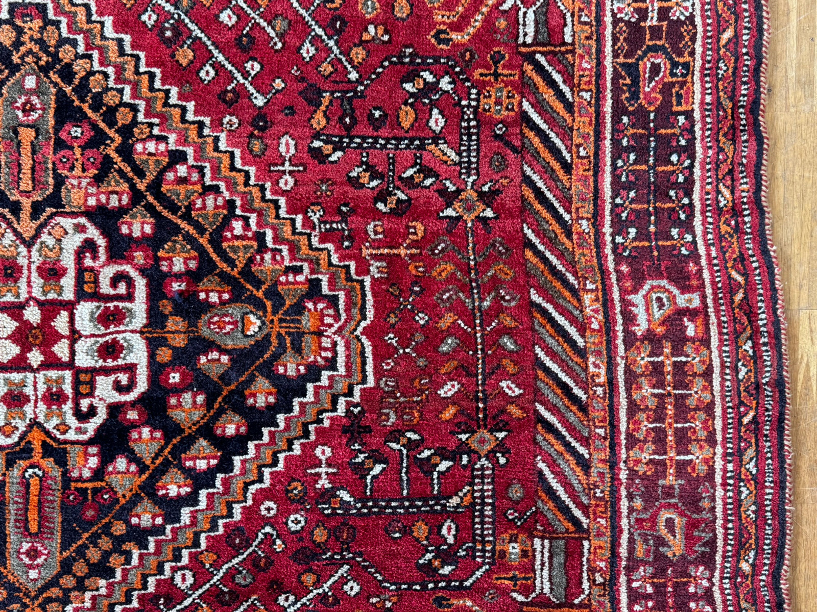 ALTER ORIENTTEPPICH TEPPICH AUS WOLLE HANDGEKNÜPFT 245x158cm – Bild 12