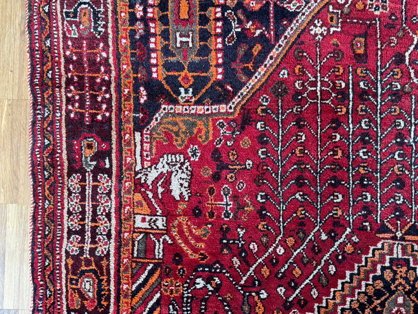 ALTER ORIENTTEPPICH TEPPICH AUS WOLLE HANDGEKNÜPFT 245x158cm – Bild 14
