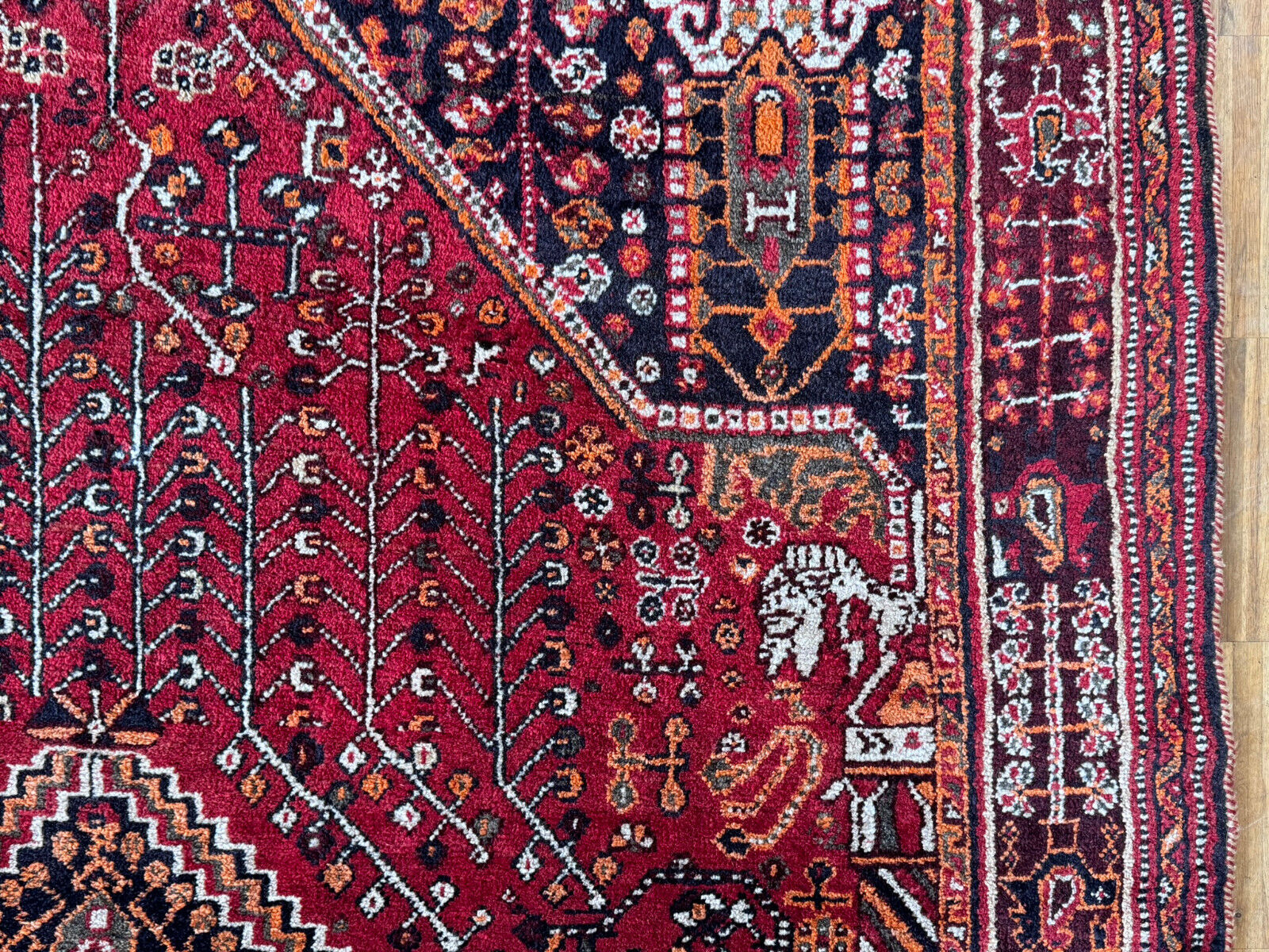 ALTER ORIENTTEPPICH TEPPICH AUS WOLLE HANDGEKNÜPFT 245x158cm – Bild 15