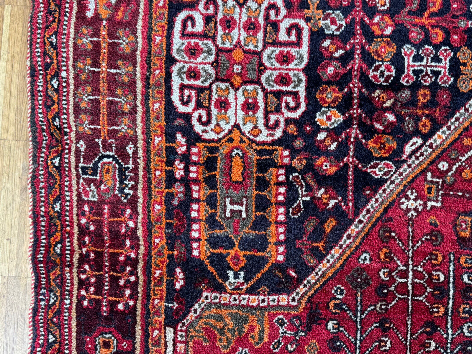 ALTER ORIENTTEPPICH TEPPICH AUS WOLLE HANDGEKNÜPFT 245x158cm – Bild 16