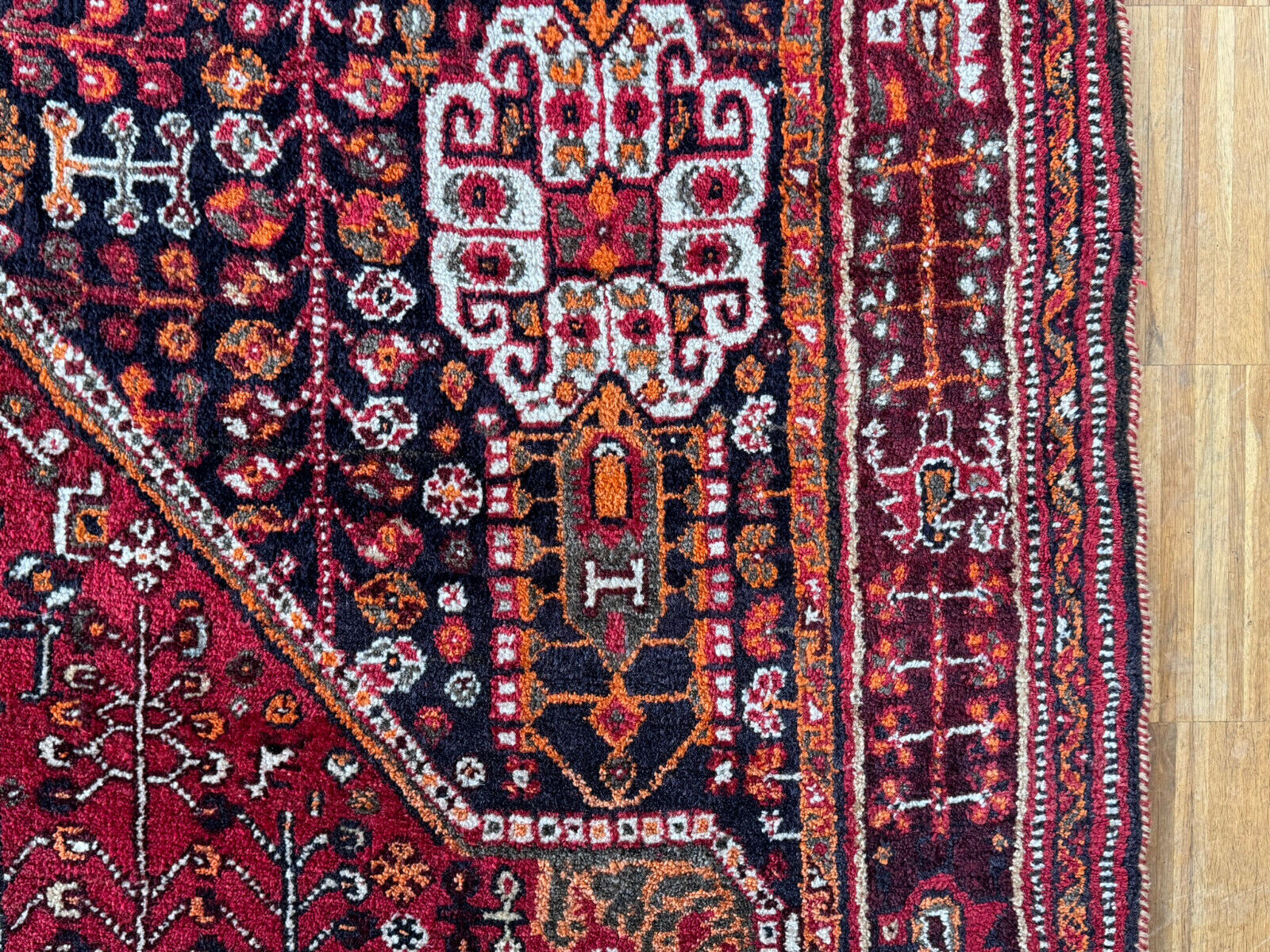 ALTER ORIENTTEPPICH TEPPICH AUS WOLLE HANDGEKNÜPFT 245x158cm – Bild 18