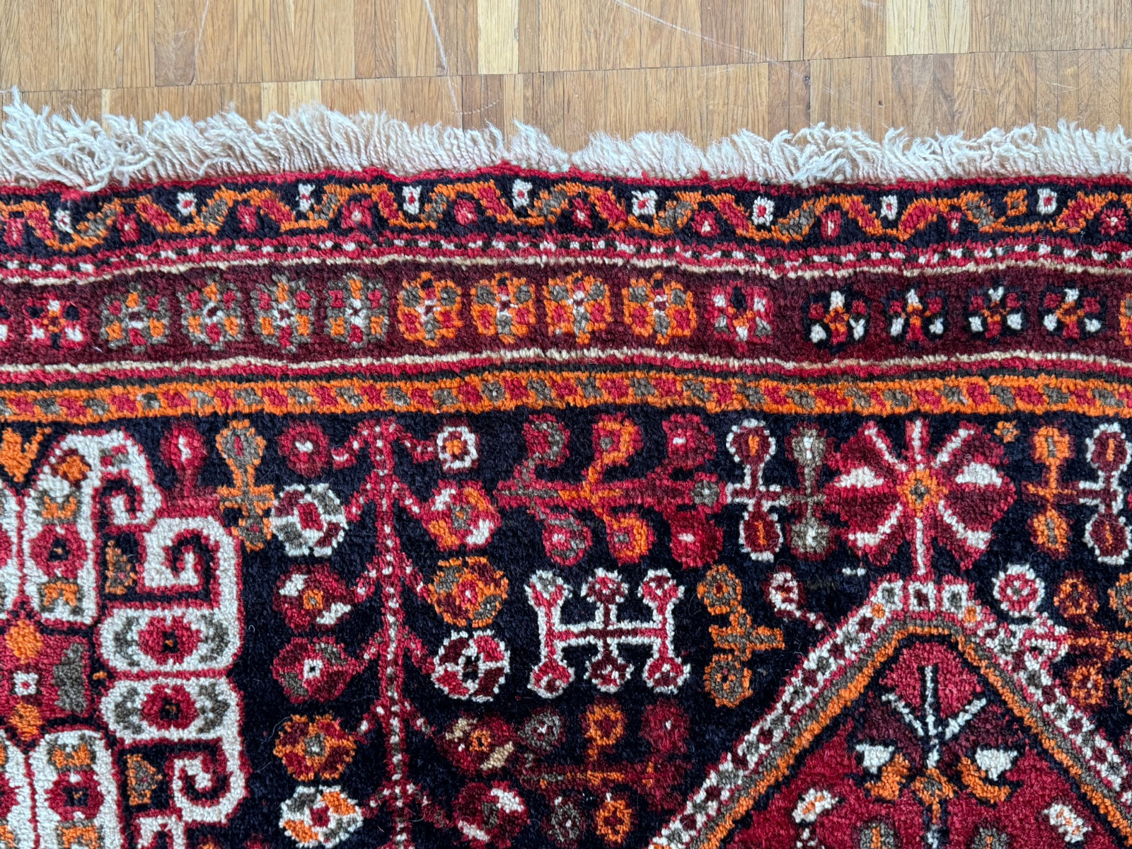 ALTER ORIENTTEPPICH TEPPICH AUS WOLLE HANDGEKNÜPFT 245x158cm – Bild 20