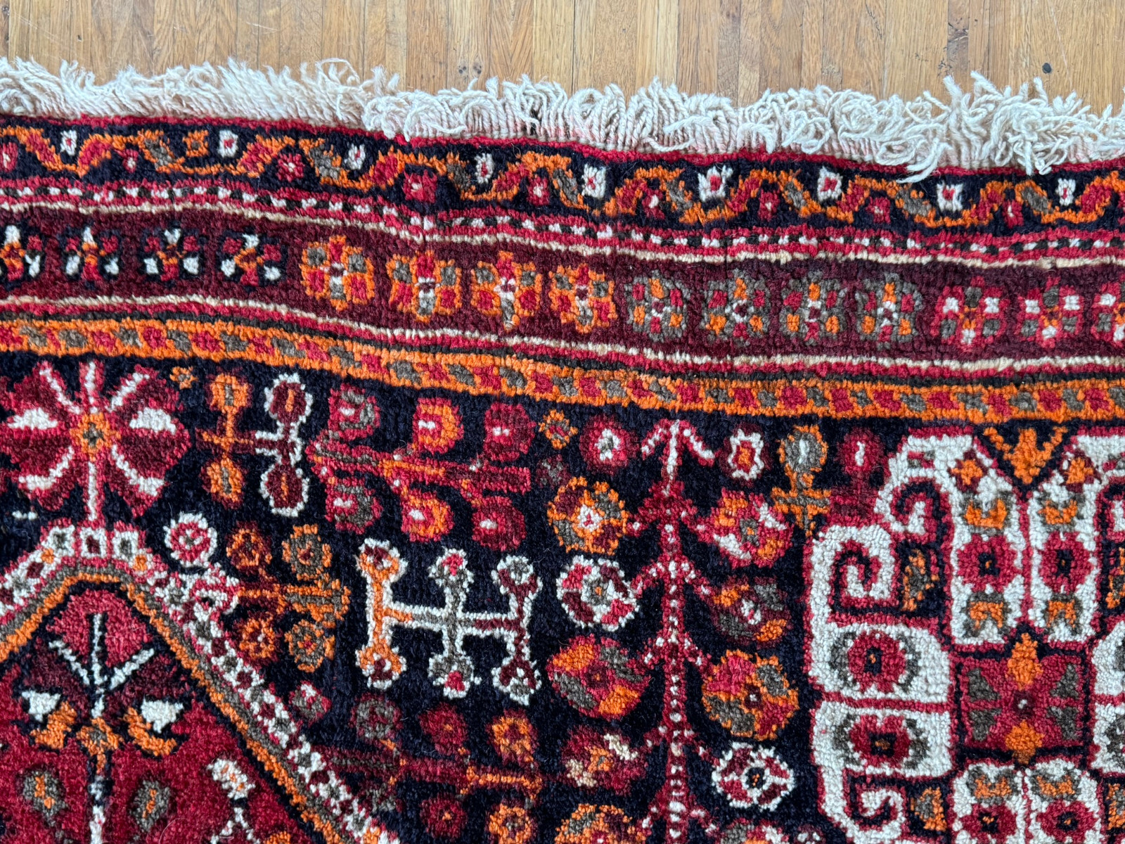 ALTER ORIENTTEPPICH TEPPICH AUS WOLLE HANDGEKNÜPFT 245x158cm – Bild 21