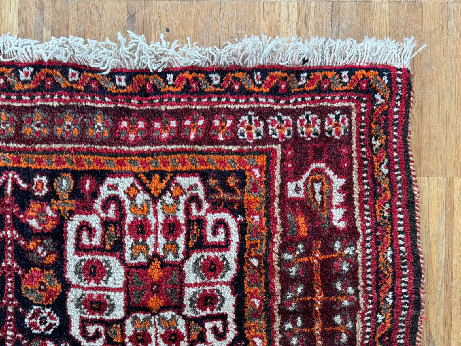 ALTER ORIENTTEPPICH TEPPICH AUS WOLLE HANDGEKNÜPFT 245x158cm – Bild 22