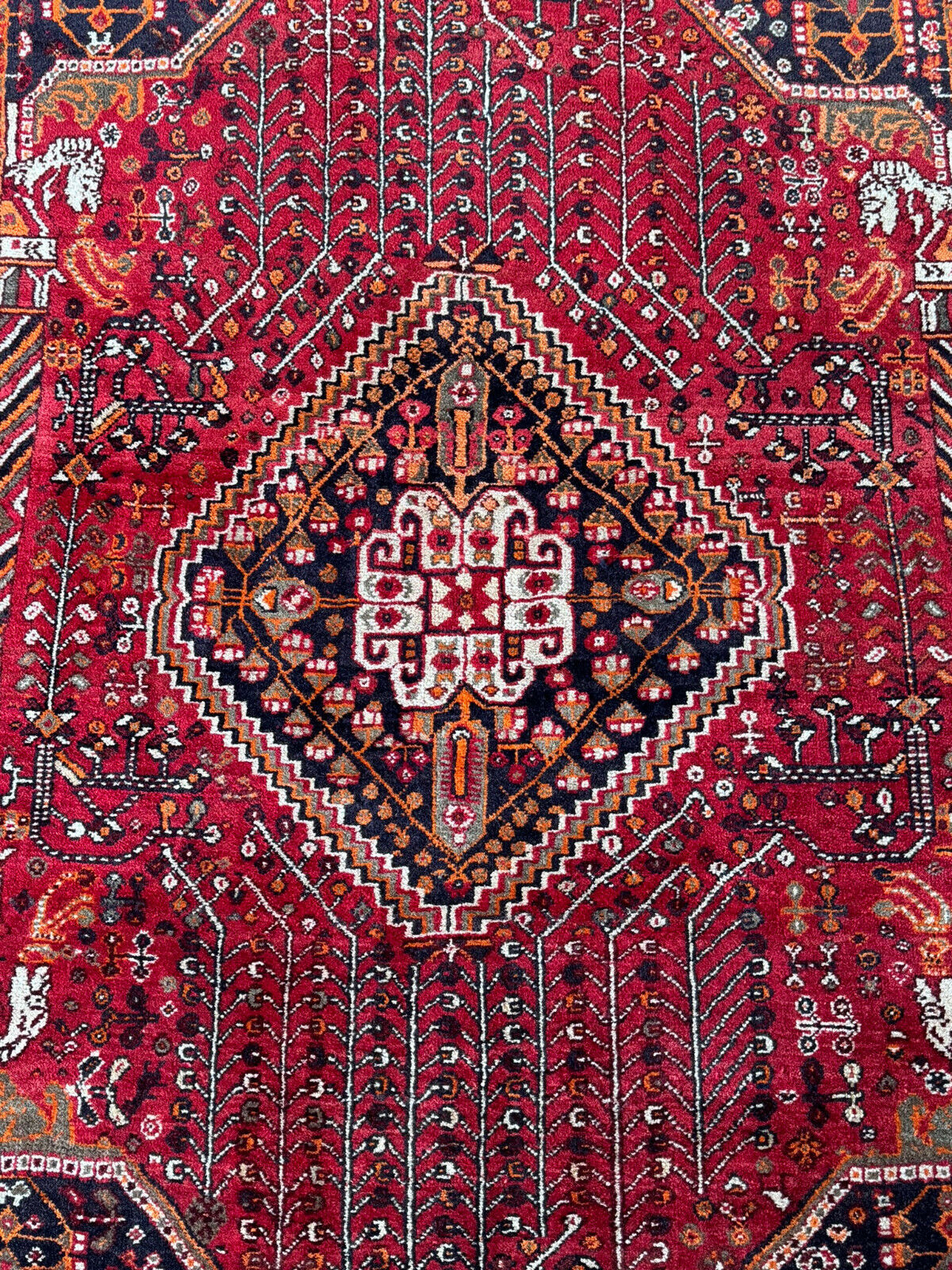 ALTER ORIENTTEPPICH TEPPICH AUS WOLLE HANDGEKNÜPFT 245x158cm – Bild 4