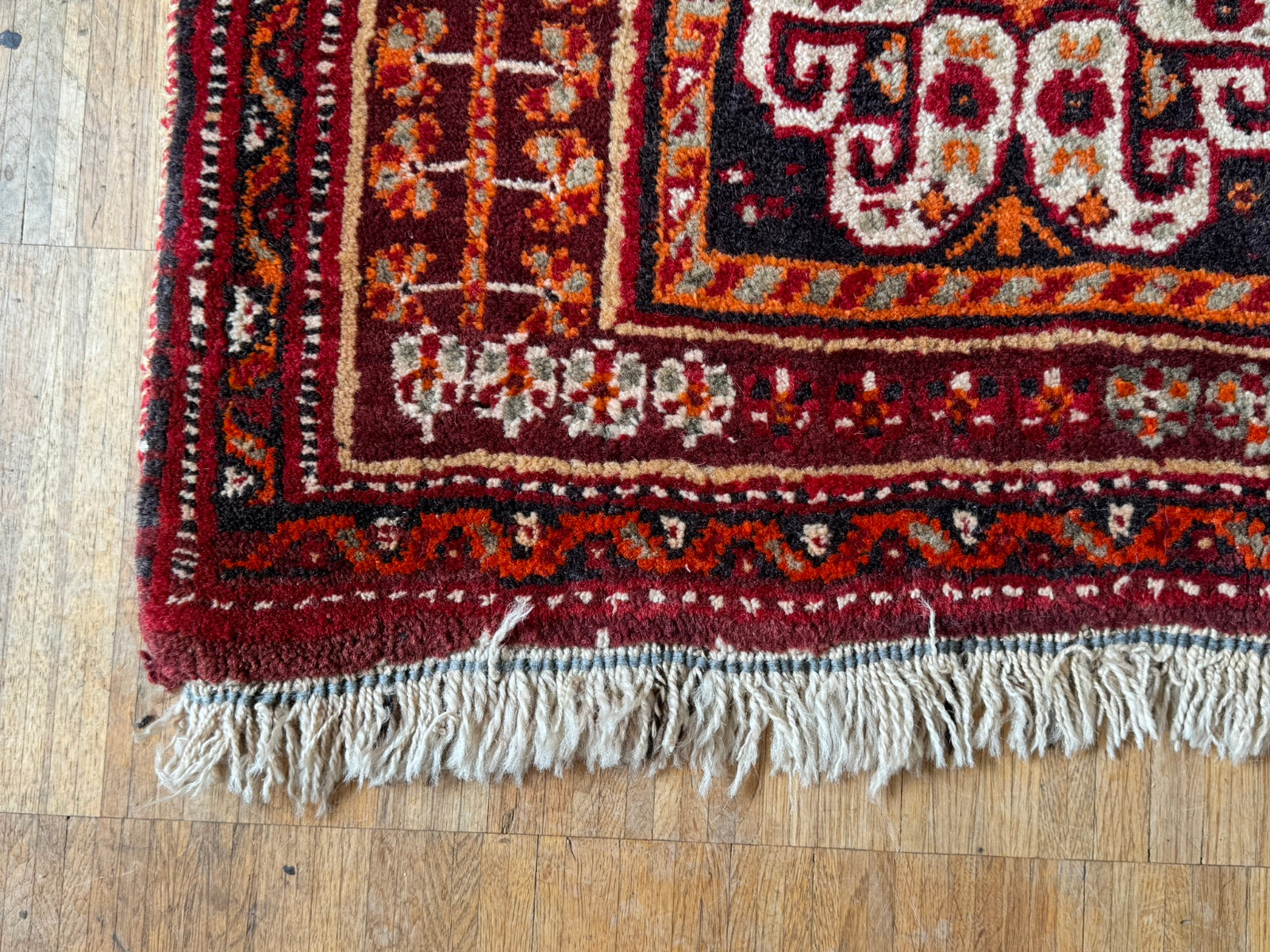ALTER ORIENTTEPPICH TEPPICH AUS WOLLE HANDGEKNÜPFT 245x158cm – Bild 5