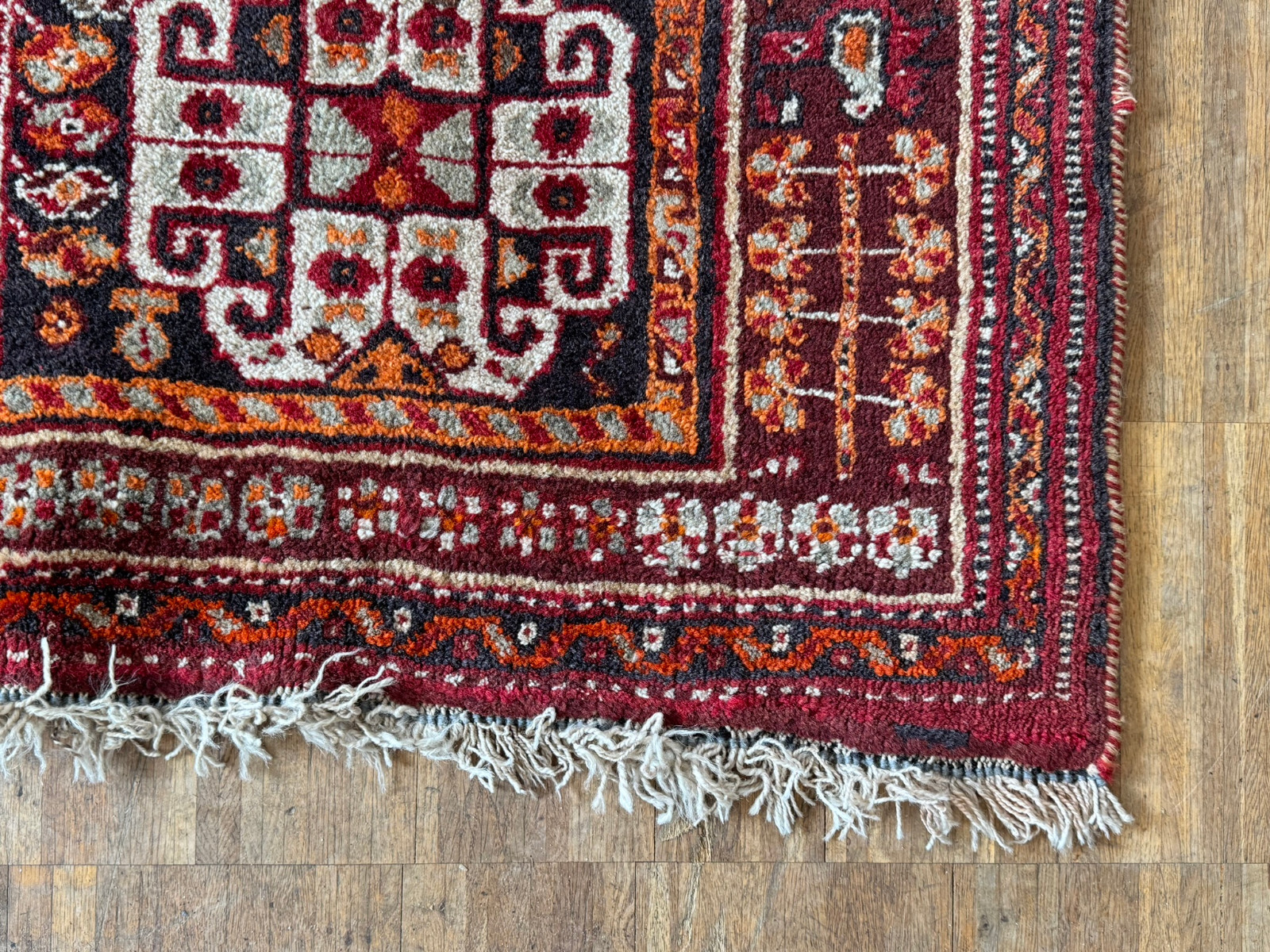 ALTER ORIENTTEPPICH TEPPICH AUS WOLLE HANDGEKNÜPFT 245x158cm – Bild 7