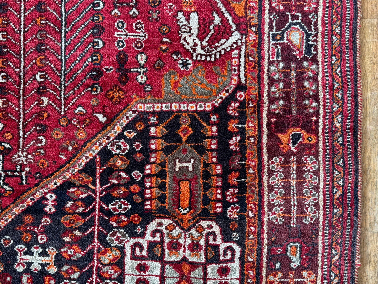 ALTER ORIENTTEPPICH TEPPICH AUS WOLLE HANDGEKNÜPFT 245x158cm – Bild 8