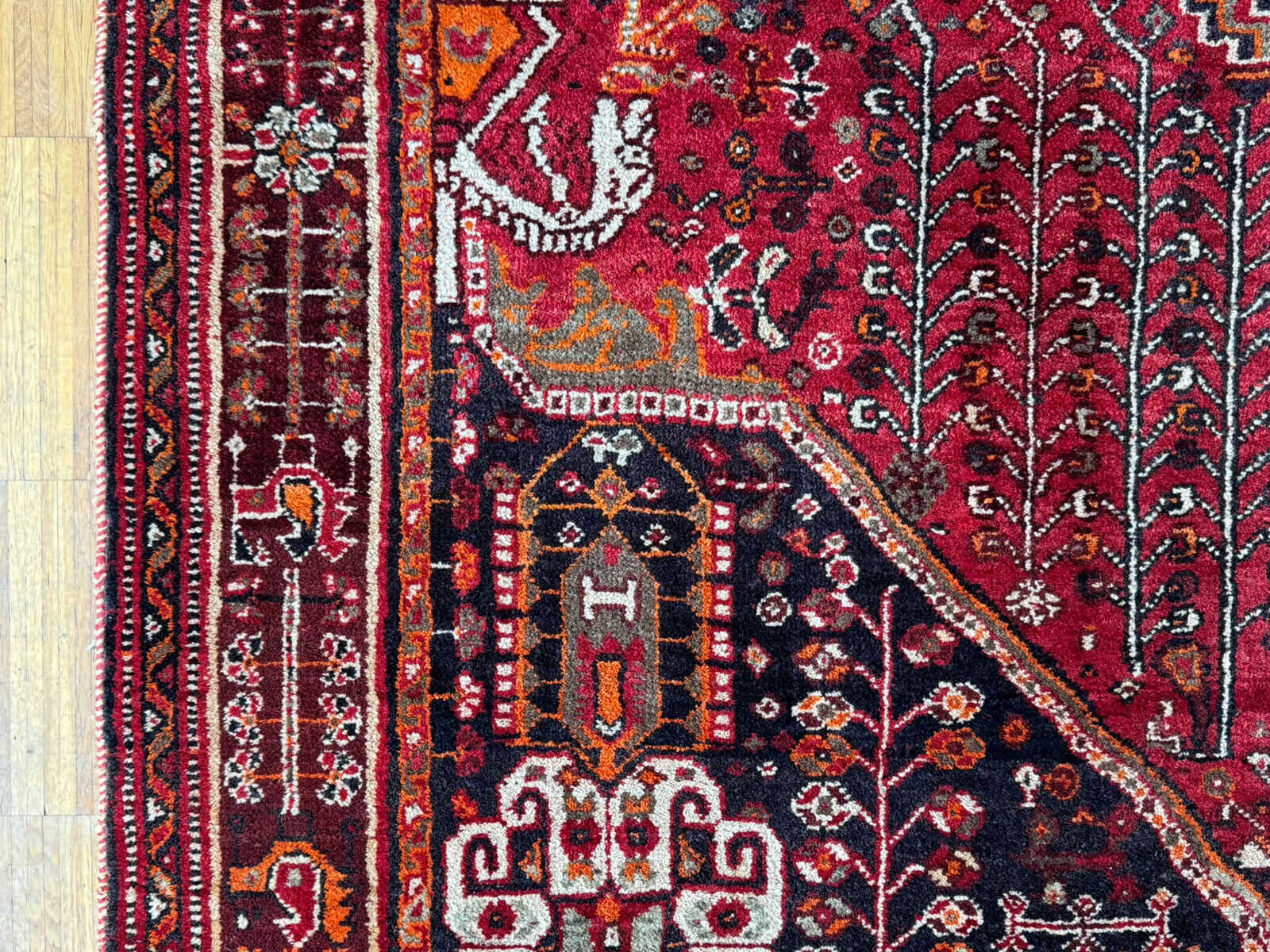 ALTER ORIENTTEPPICH TEPPICH AUS WOLLE HANDGEKNÜPFT 245x158cm – Bild 10