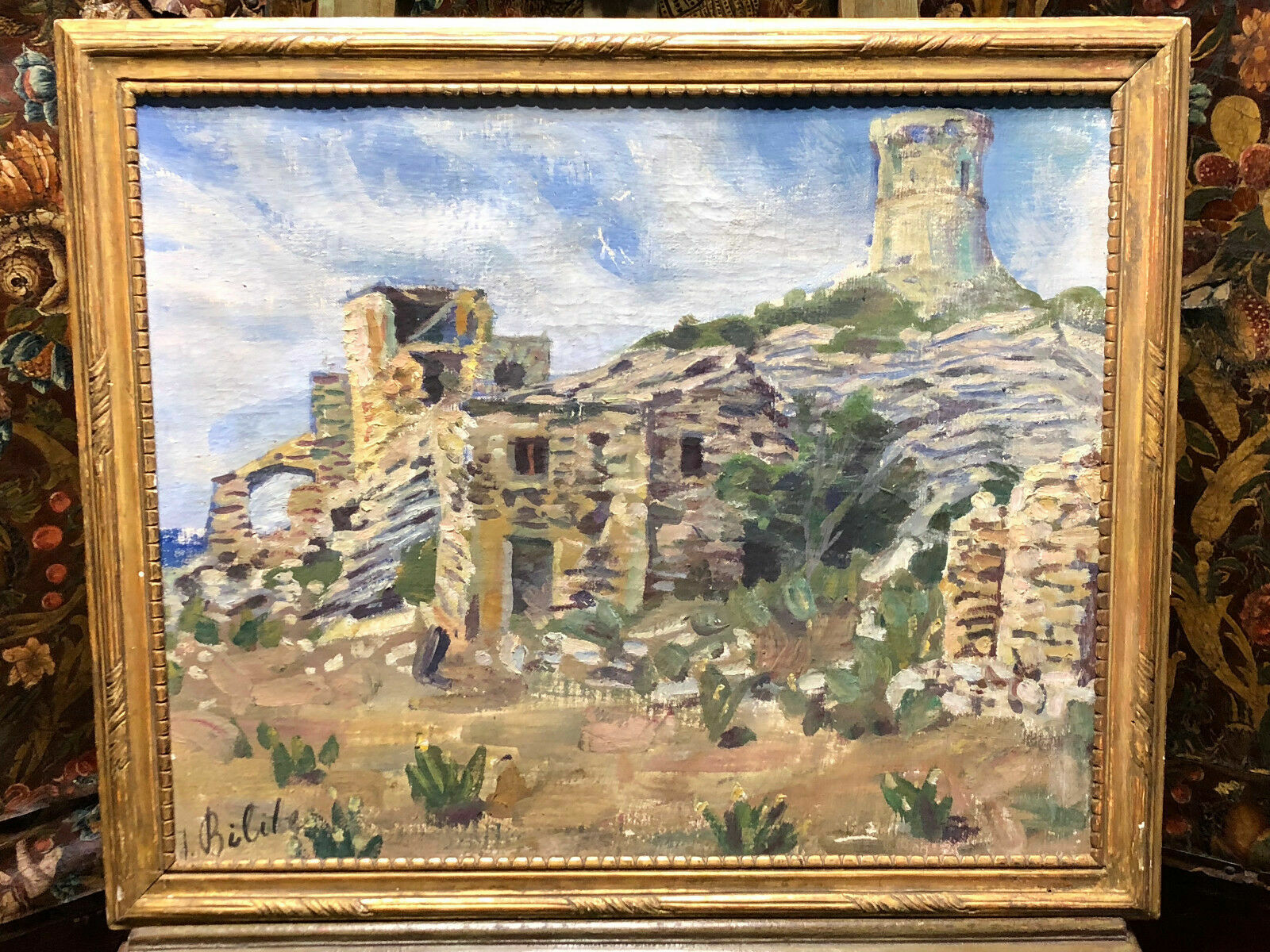 ÖLGEMÄLDE IMPRESSIONISTISCHE LANDSCHAFT GEMÄLDE VON Jacob BILITE (1877-?) – Bild 3