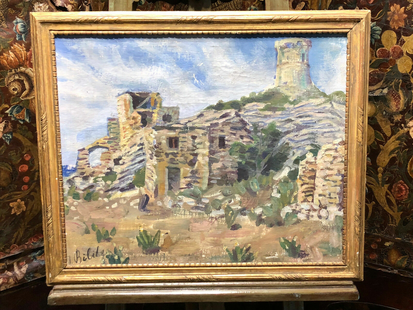 ÖLGEMÄLDE IMPRESSIONISTISCHE LANDSCHAFT GEMÄLDE VON Jacob BILITE (1877-?) – Bild 4