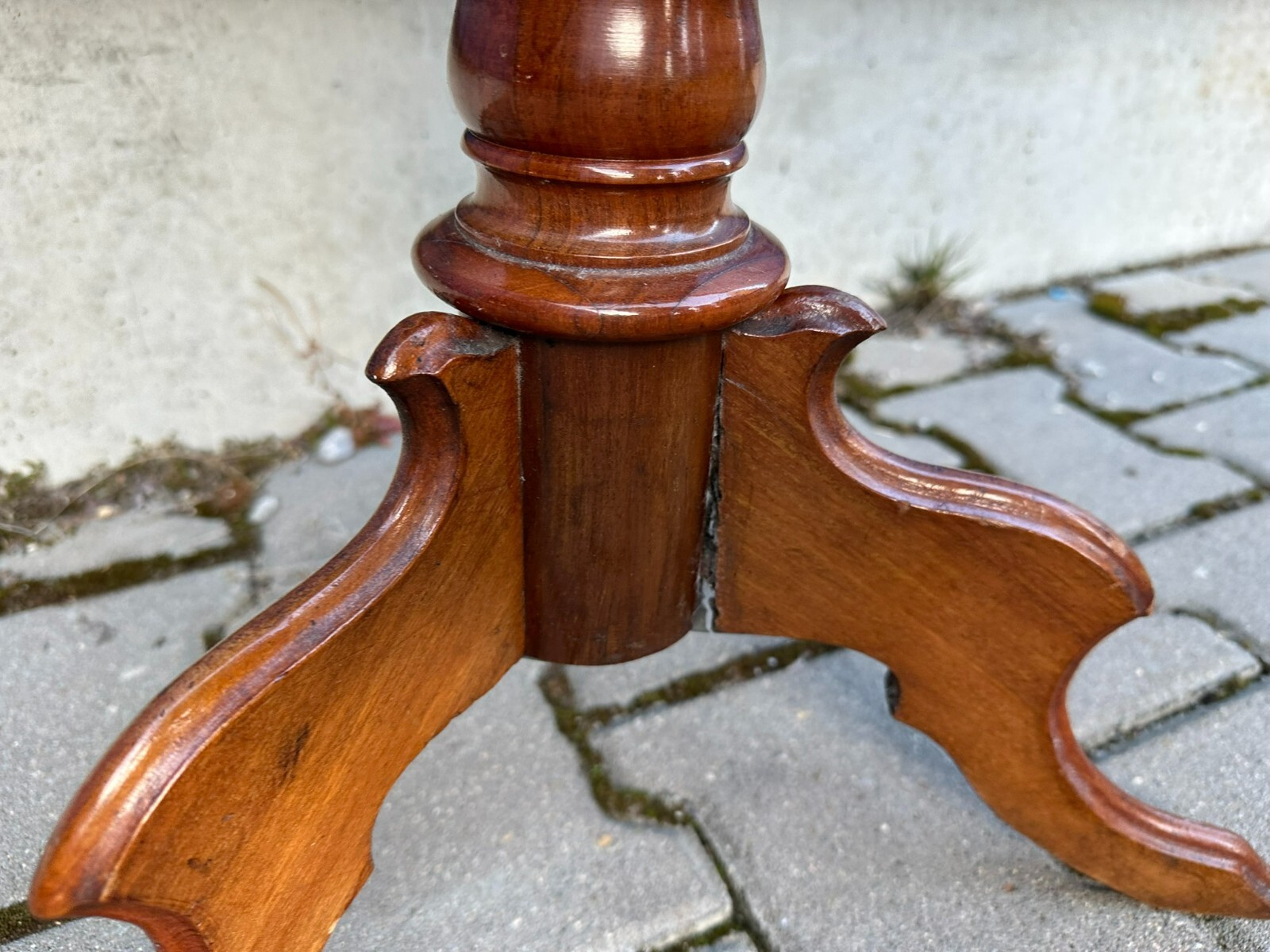 ANTIKER BEISTELLTISCH NÄHTISCH UM 1860 MAHAGONI LOUIS PHILIPPE – Bild 14
