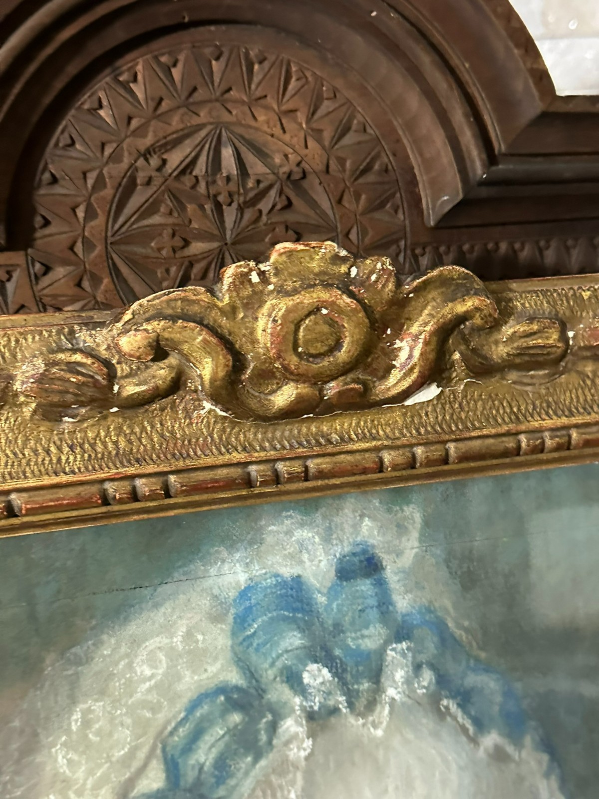 GROSSE PASTELL ZEICHNUNG PORTRAIT EINER DAME FRANKREICH 19 TES JHDT ORIGINAL – Bild 11