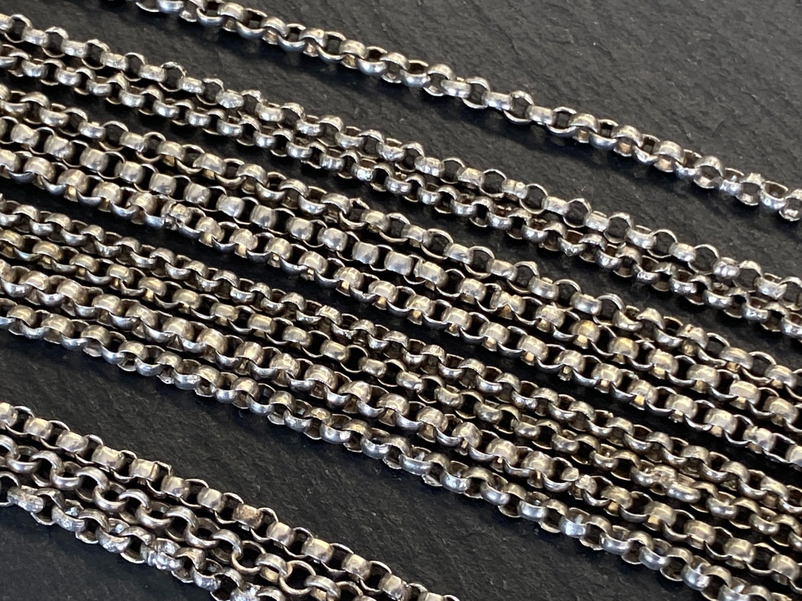 ANTIKE HALSKETTE KROPFKETTE TRACHTENKETTE STERLING SILBER VERGOLDET GRANAT 19JH – Bild 12