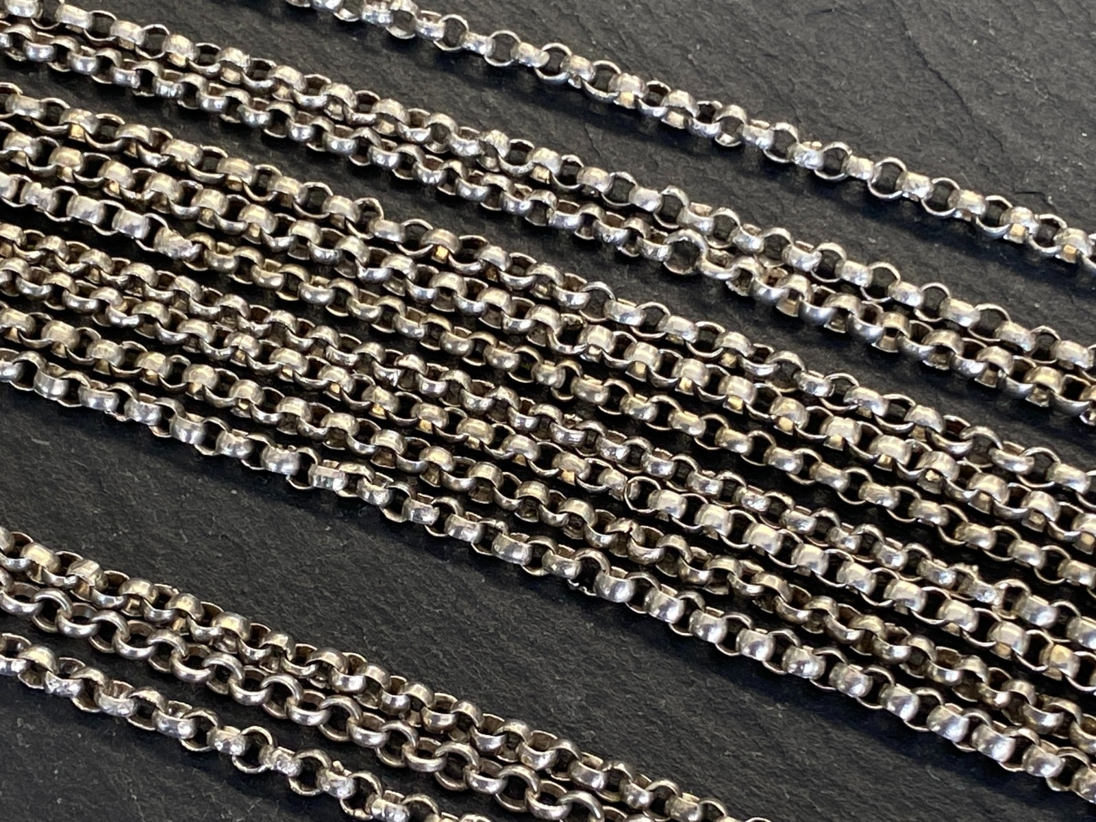 ANTIKE HALSKETTE KROPFKETTE TRACHTENKETTE STERLING SILBER VERGOLDET GRANAT 19JH – Bild 13