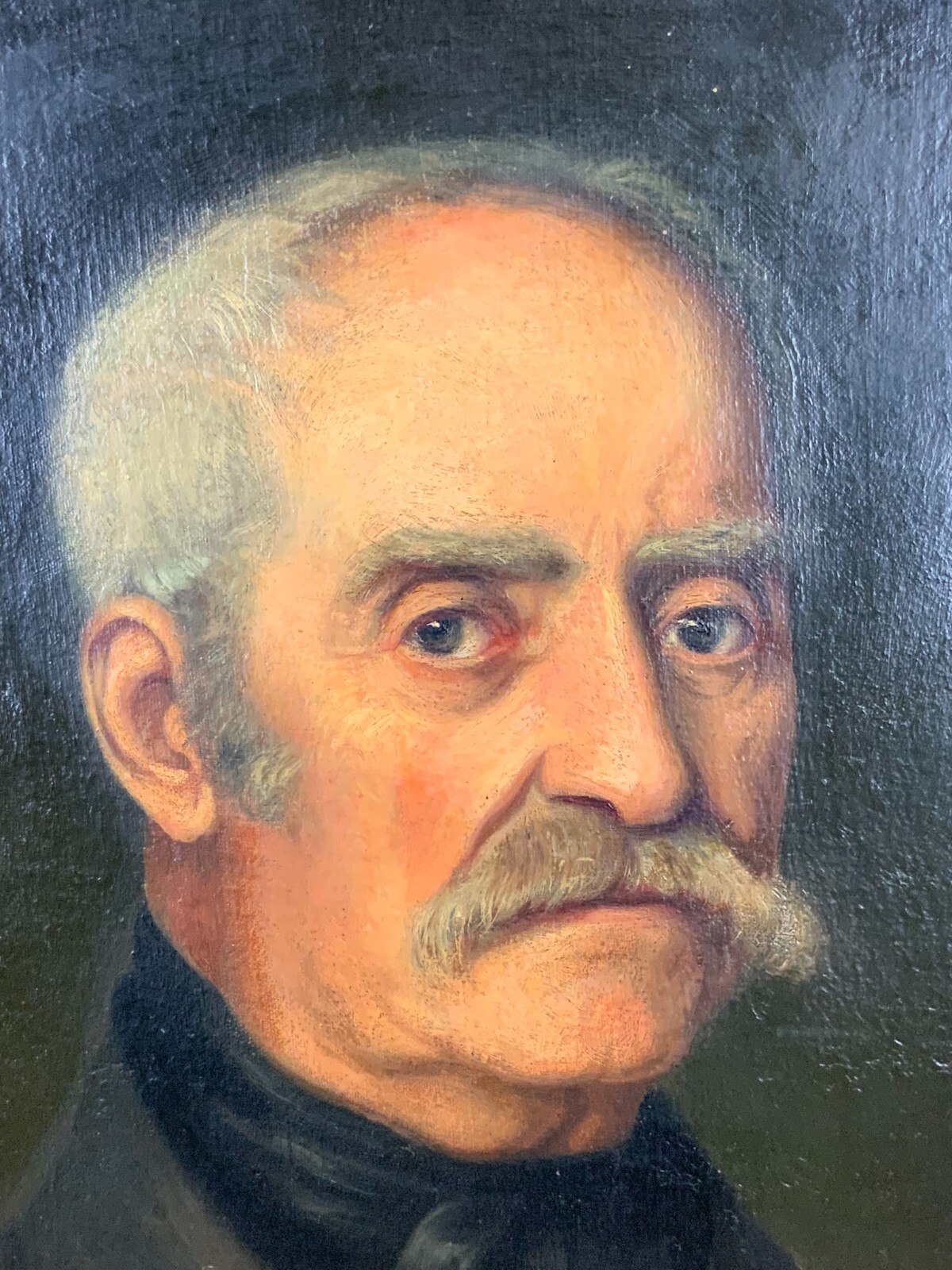 ANTIKES BIEDERMEIER ÖLGEMÄLDE 19 TES JHDT GEMÄLDE PORTRAIT EINES HERREN – Bild 4