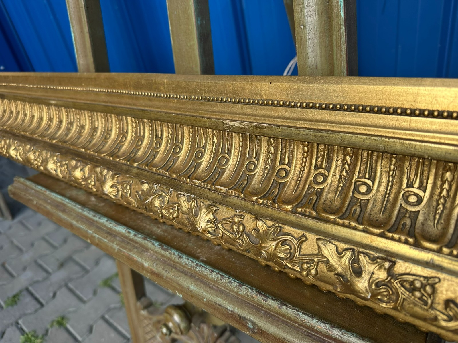 SEHR GROSSER BILDERRAHMEN RAHMEN FÜR GEMÄLDE 144x105x7cm FALZ 117,5x77,5cm – Bild 12