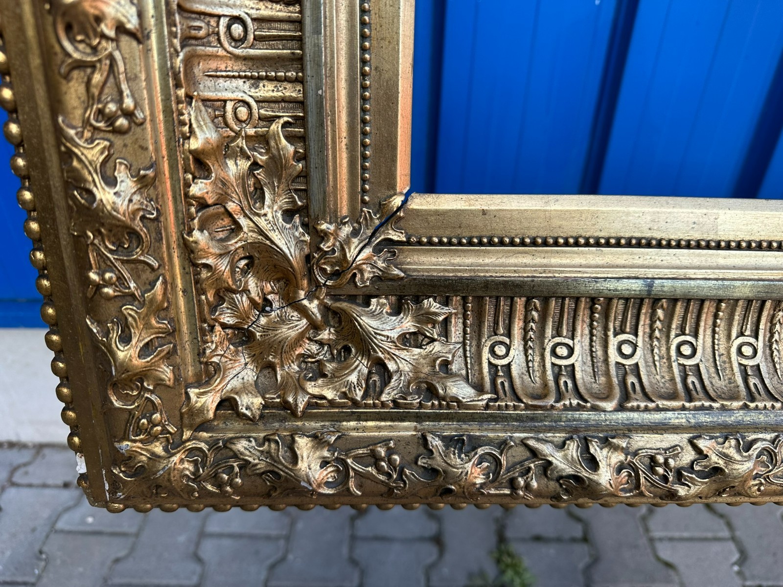 SEHR GROSSER BILDERRAHMEN RAHMEN FÜR GEMÄLDE 144x105x7cm FALZ 117,5x77,5cm – Bild 5